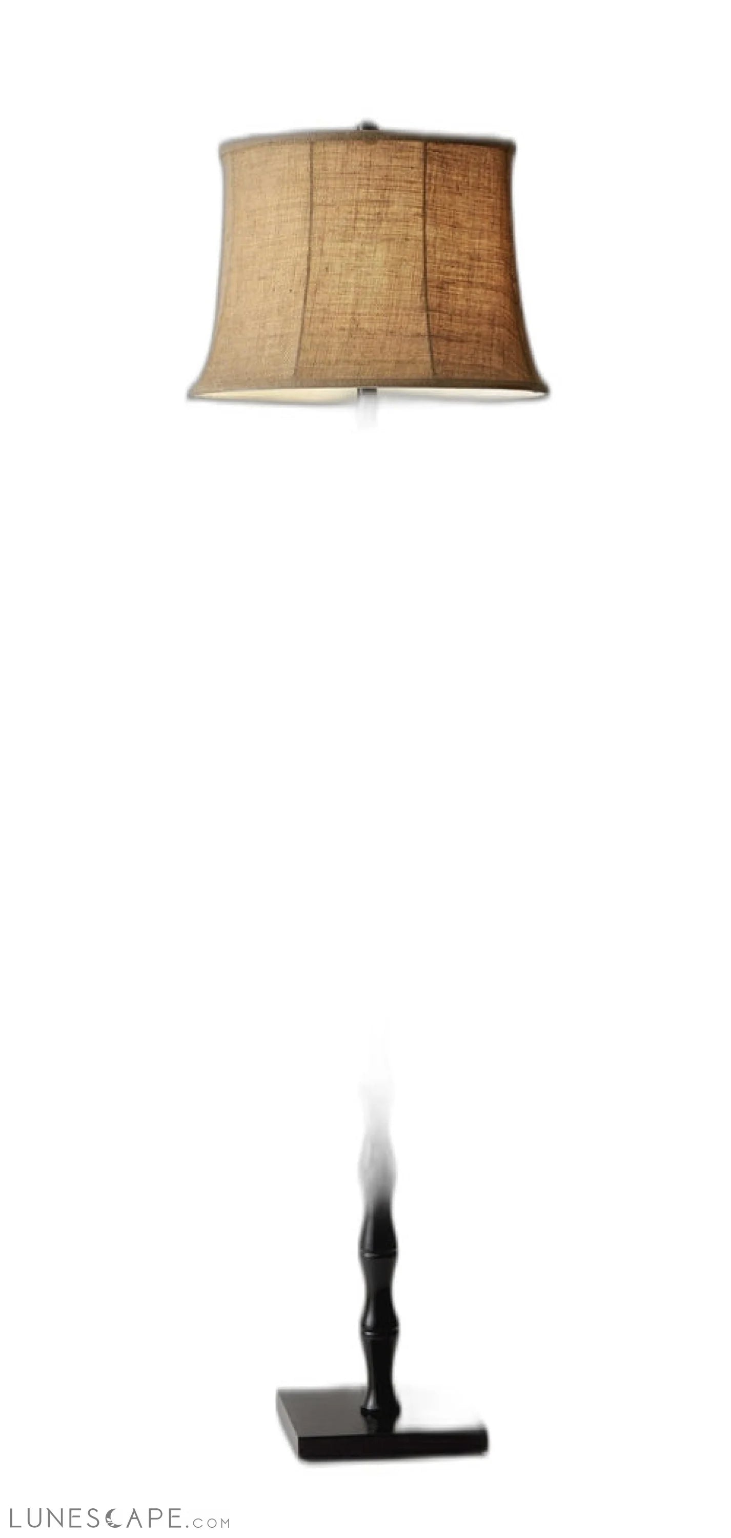 Floor Lamp Black Metal Textured Pole LUNESCAPE