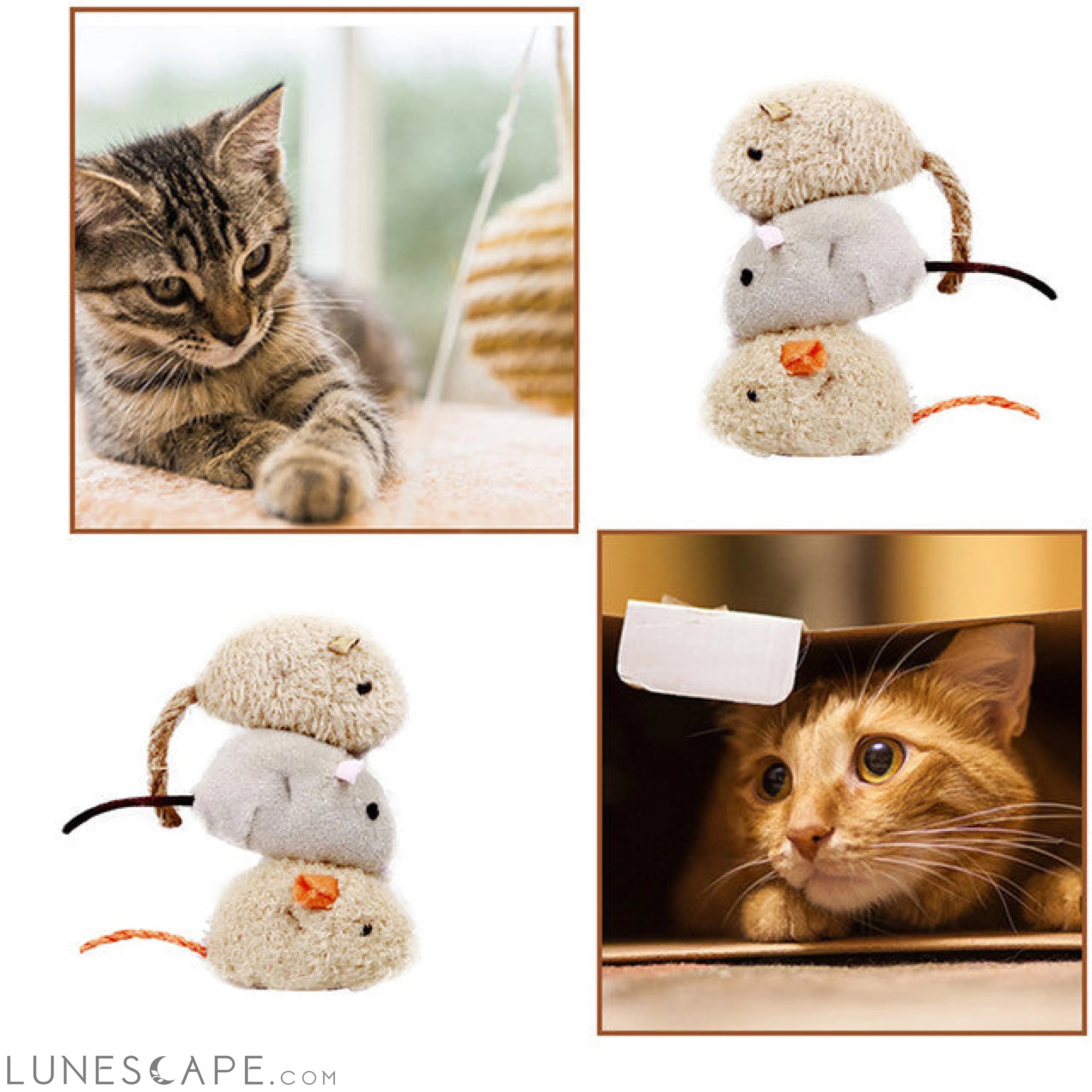 Floral Mice toys for set LUNESCAPE