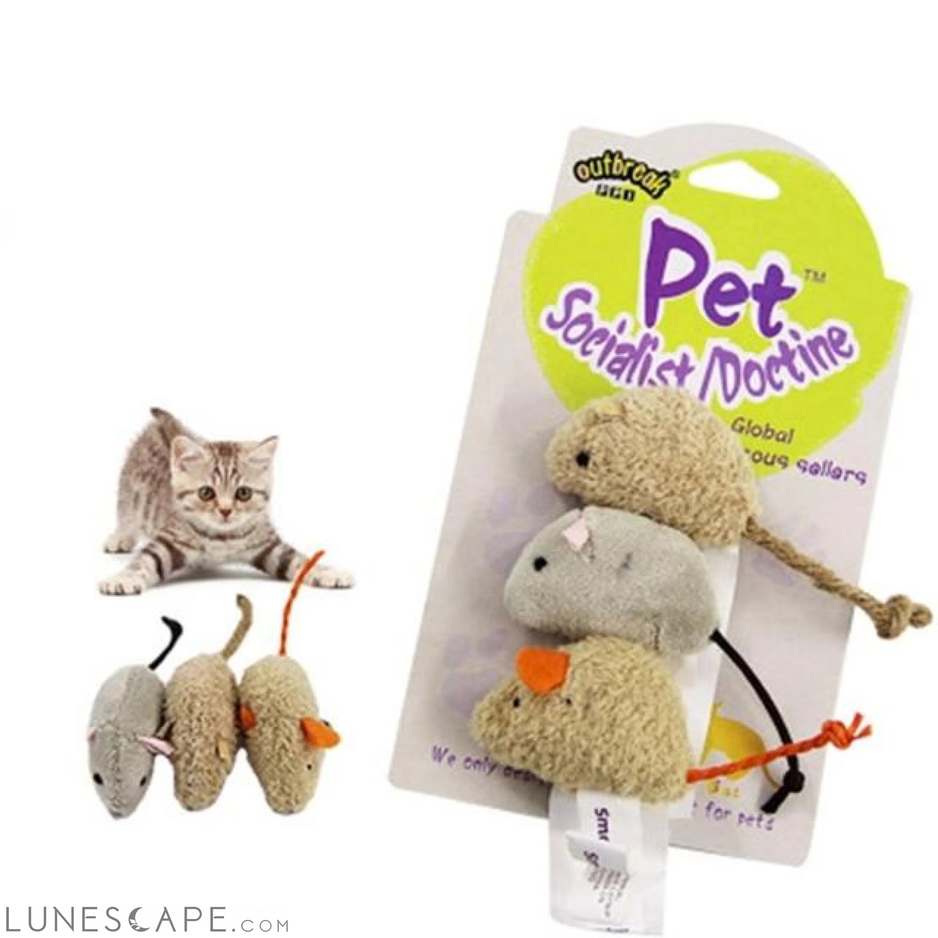 Floral Mice toys for set LUNESCAPE