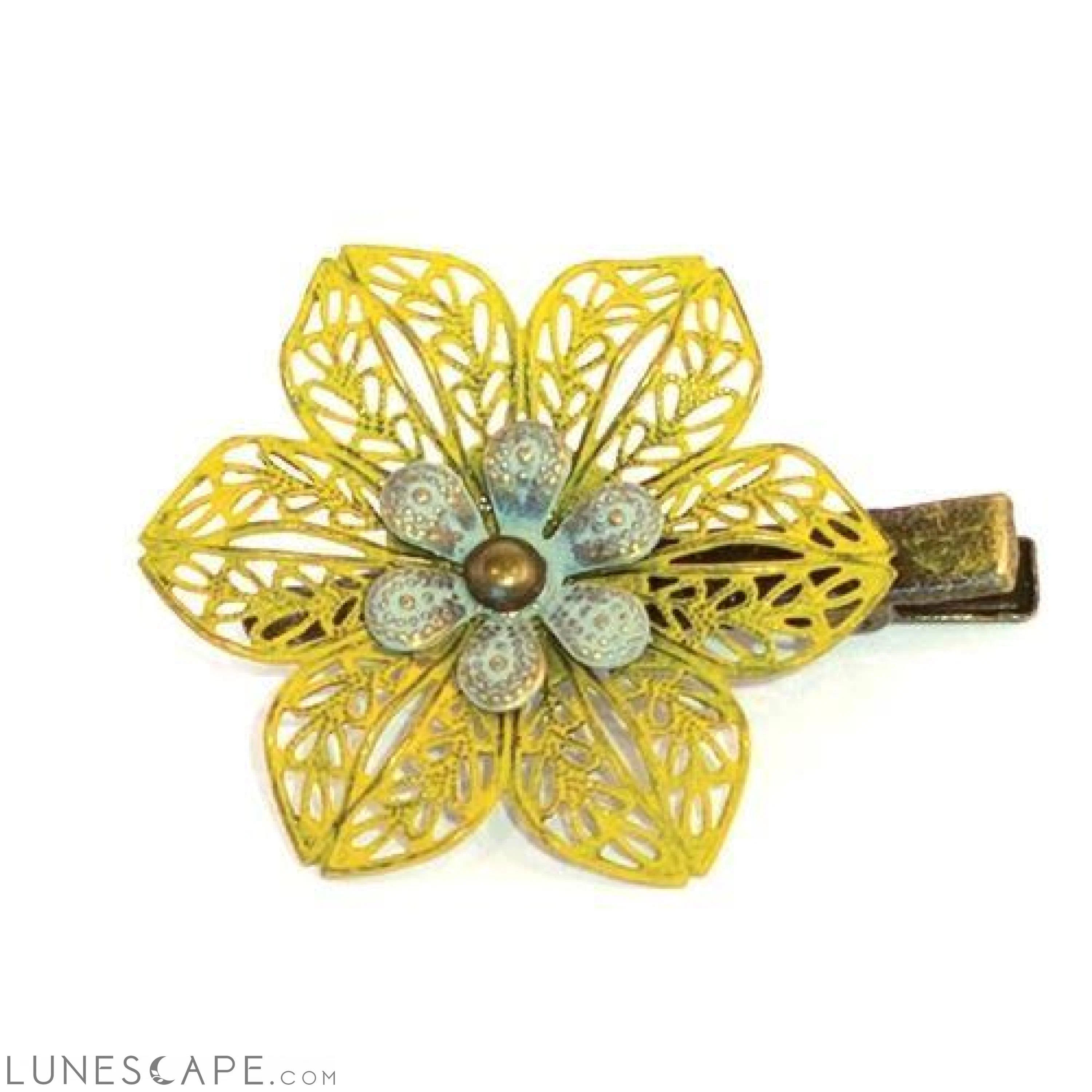 Flower Filigree Hair Clip LUNESCAPE