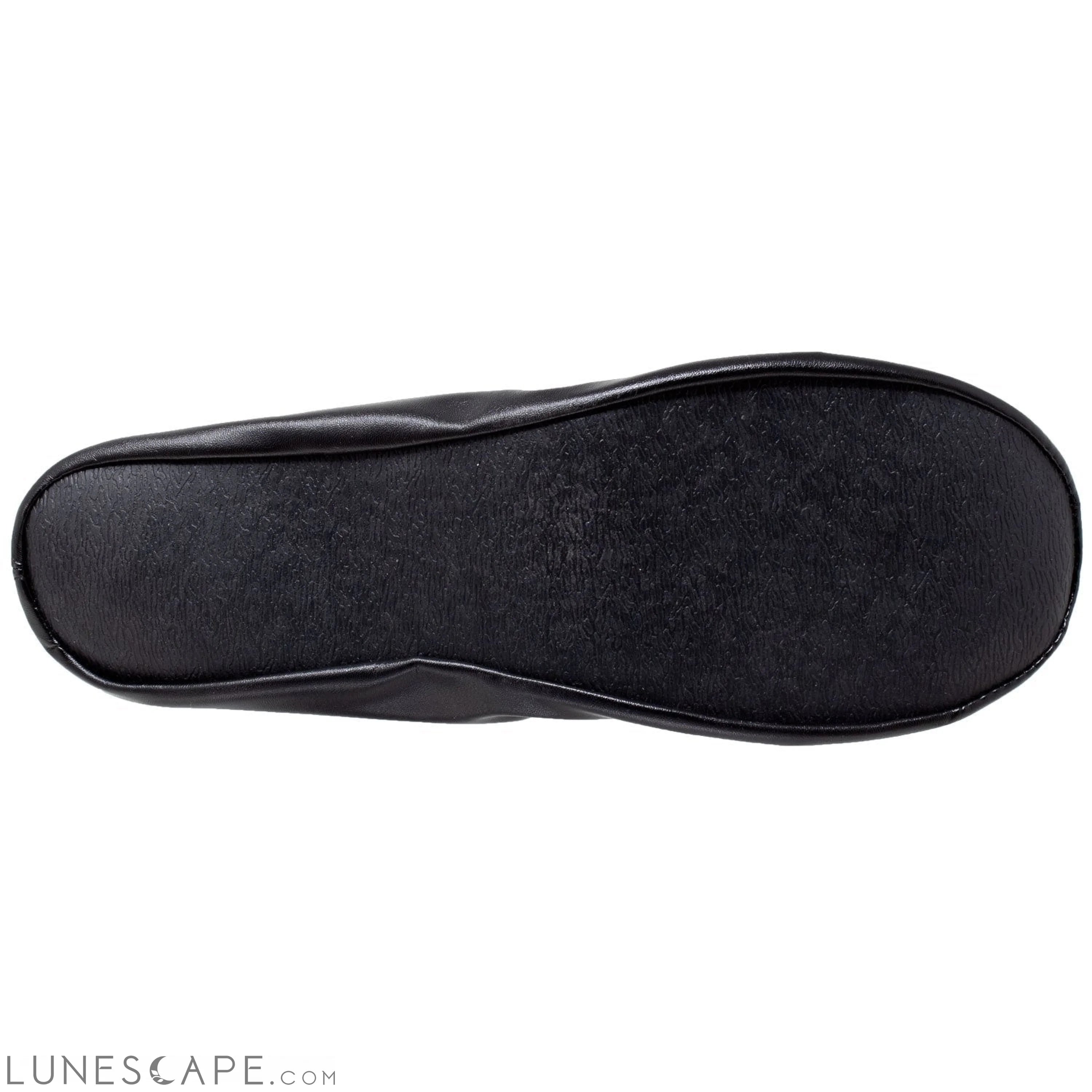 Foldable Ballet Flats Women's Travel Portable Comfortable Shoes Black LUNESCAPE