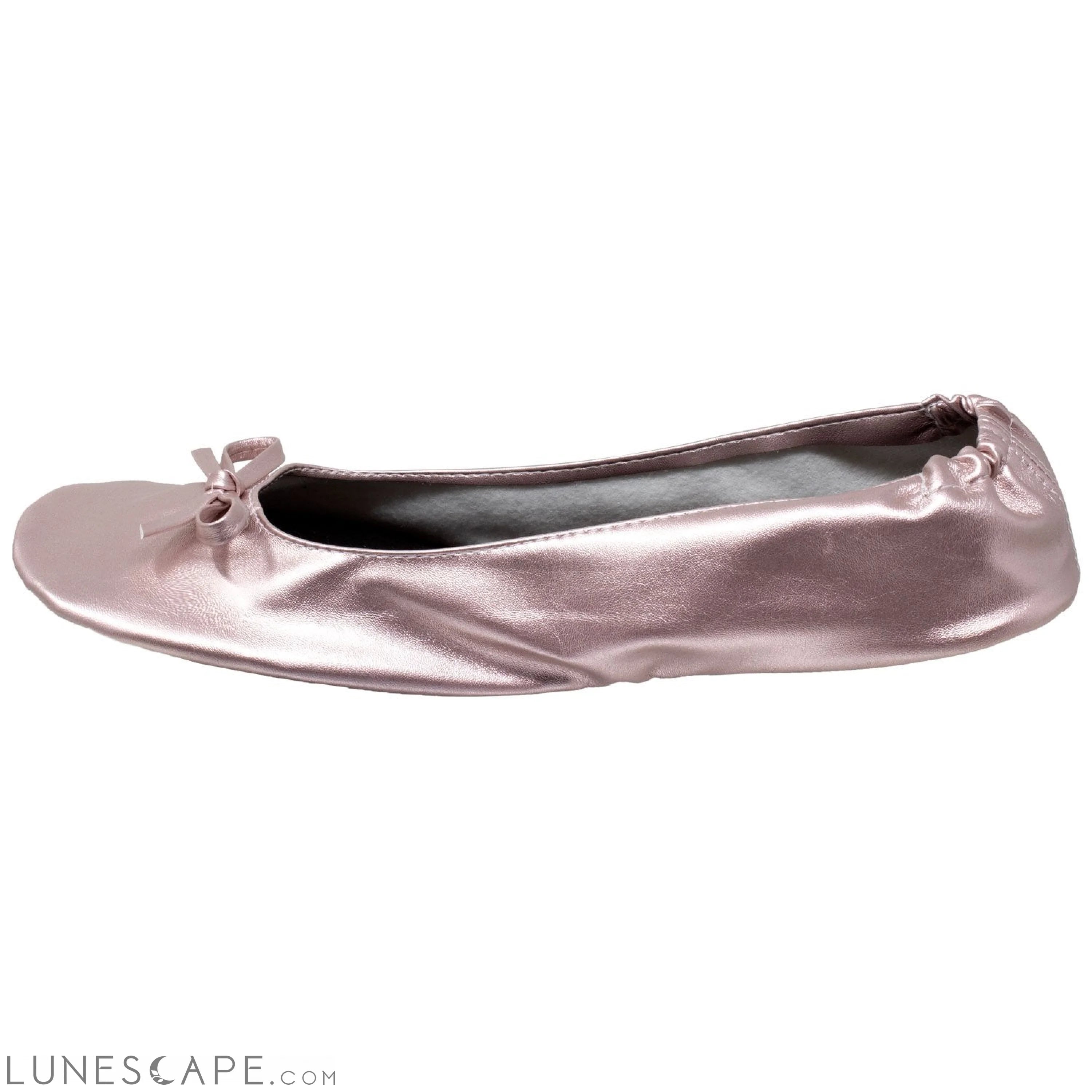 Foldable Ballet Flats Women's Travel Portable Comfortable Shoes Gold LUNESCAPE