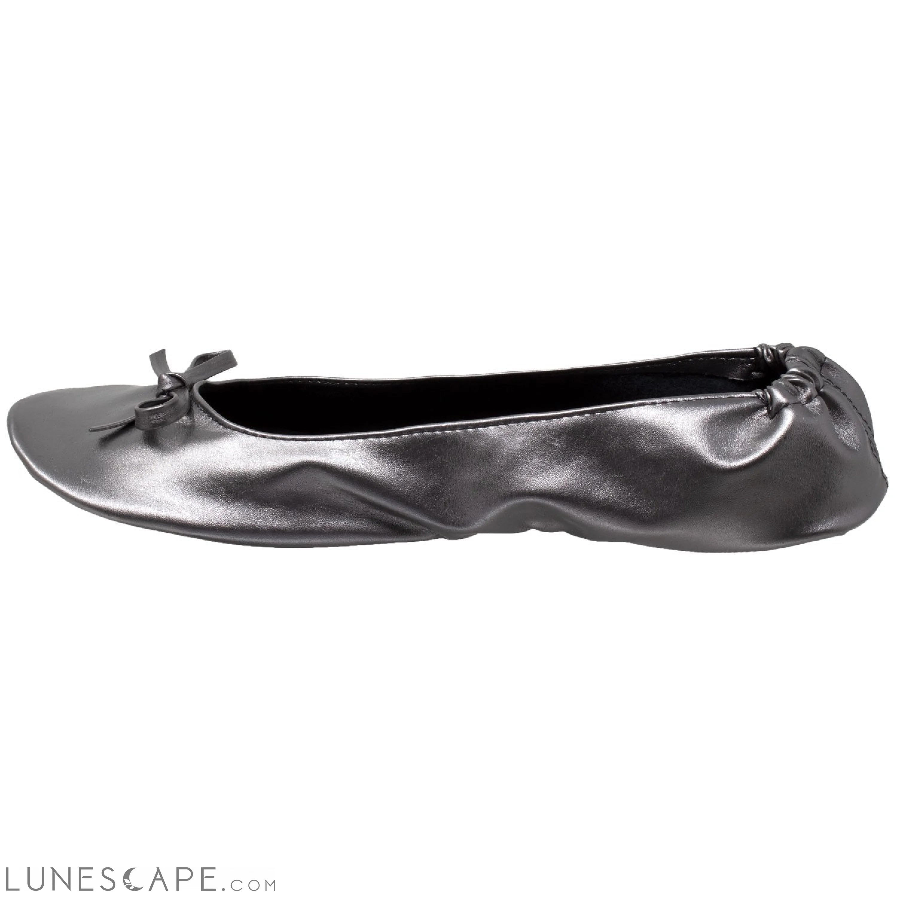 Foldable Ballet Flats Women's Travel Portable Comfortable Shoes Gray LUNESCAPE