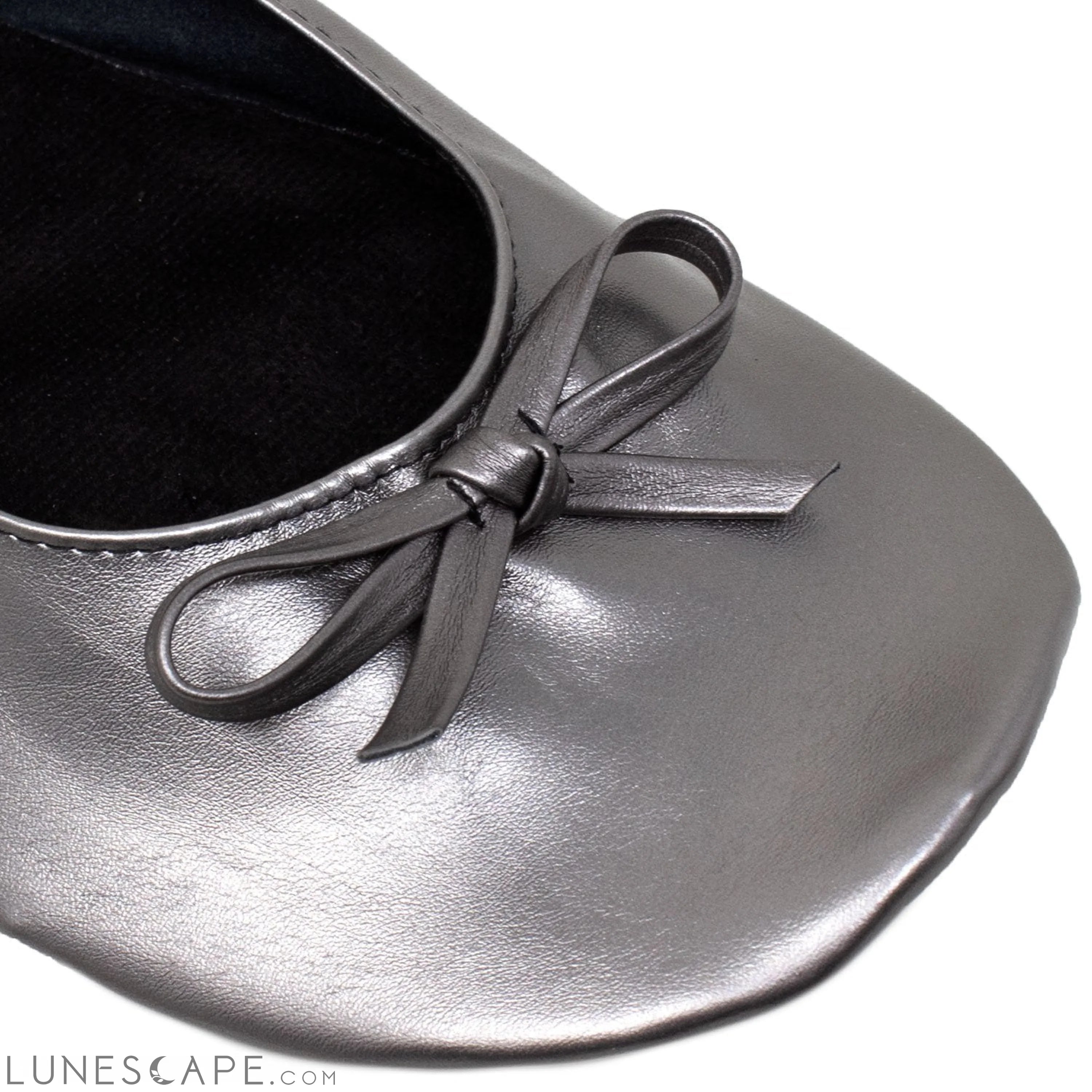 Foldable Ballet Flats Women's Travel Portable Comfortable Shoes Gray LUNESCAPE