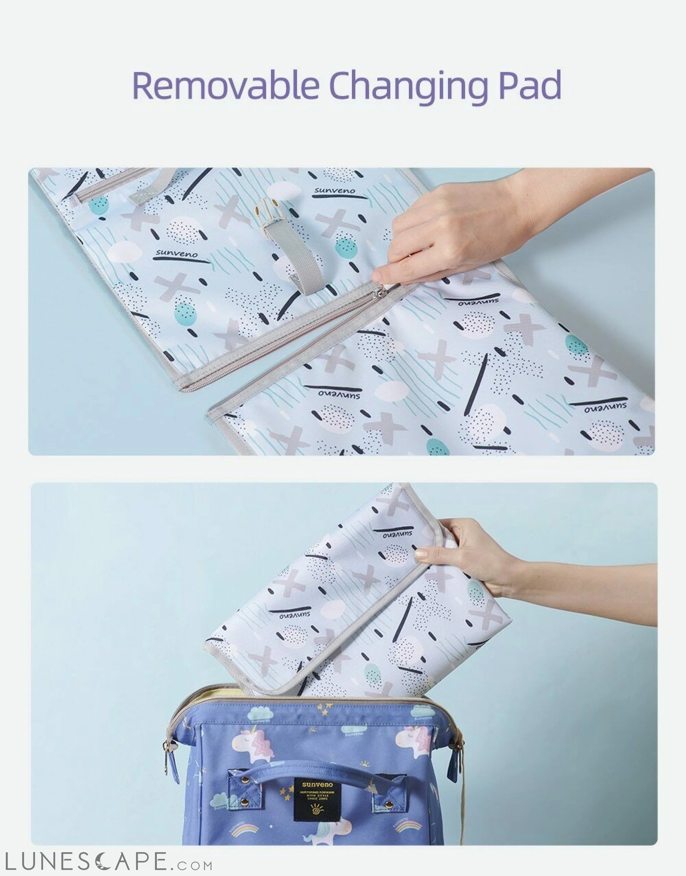 Foldable Changing Pad LUNESCAPE