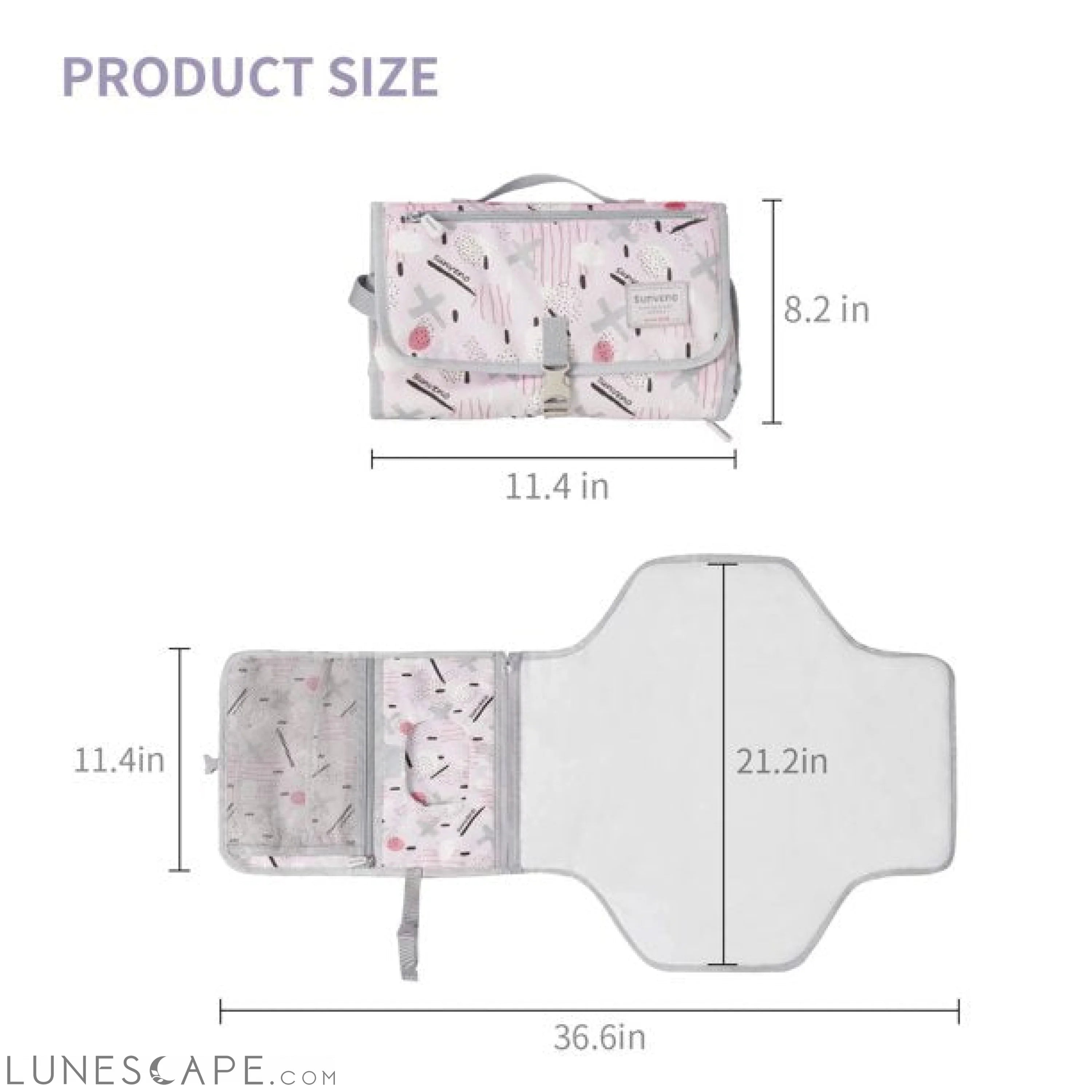 Foldable Changing Pad LUNESCAPE