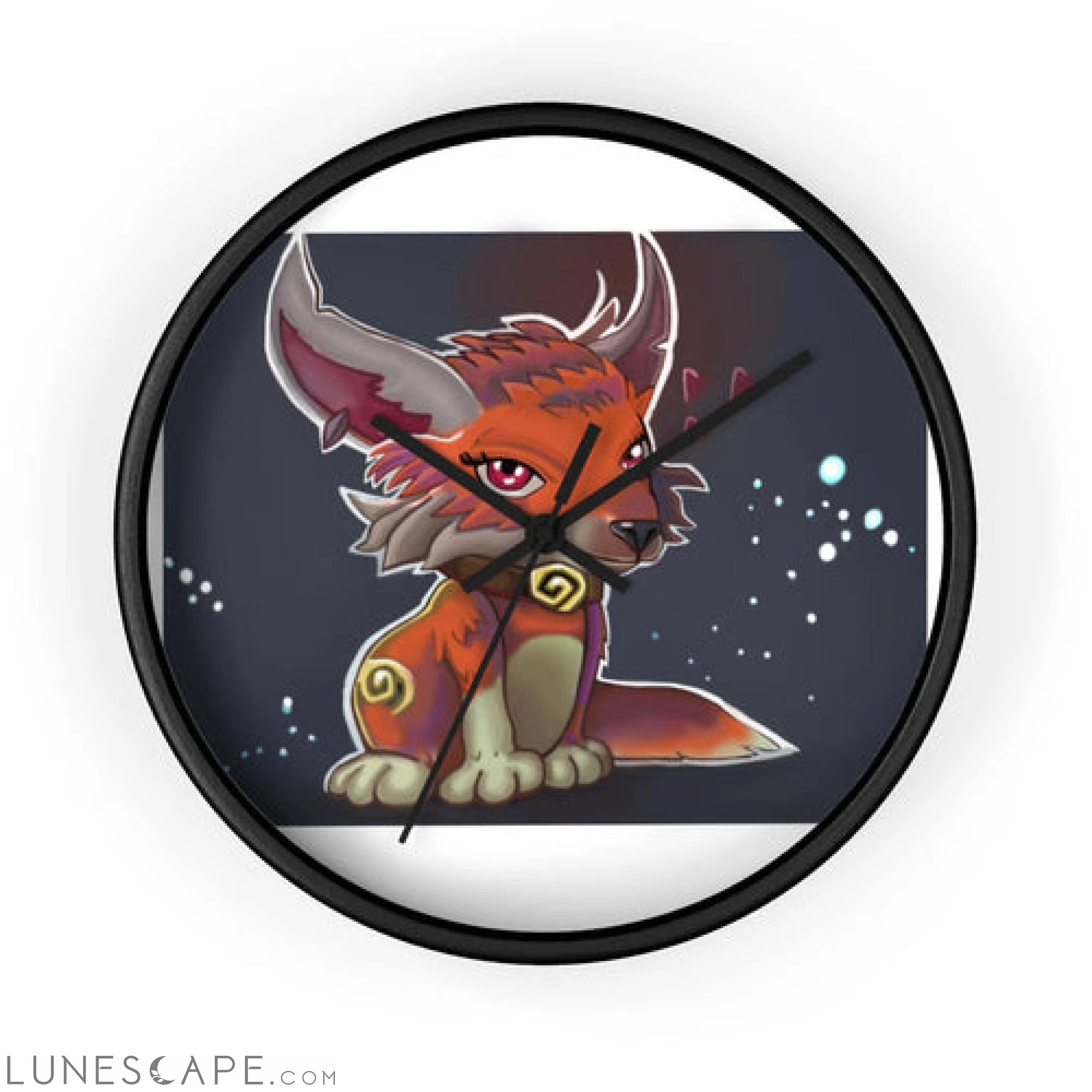 Foxxy Wall clock LUNESCAPE