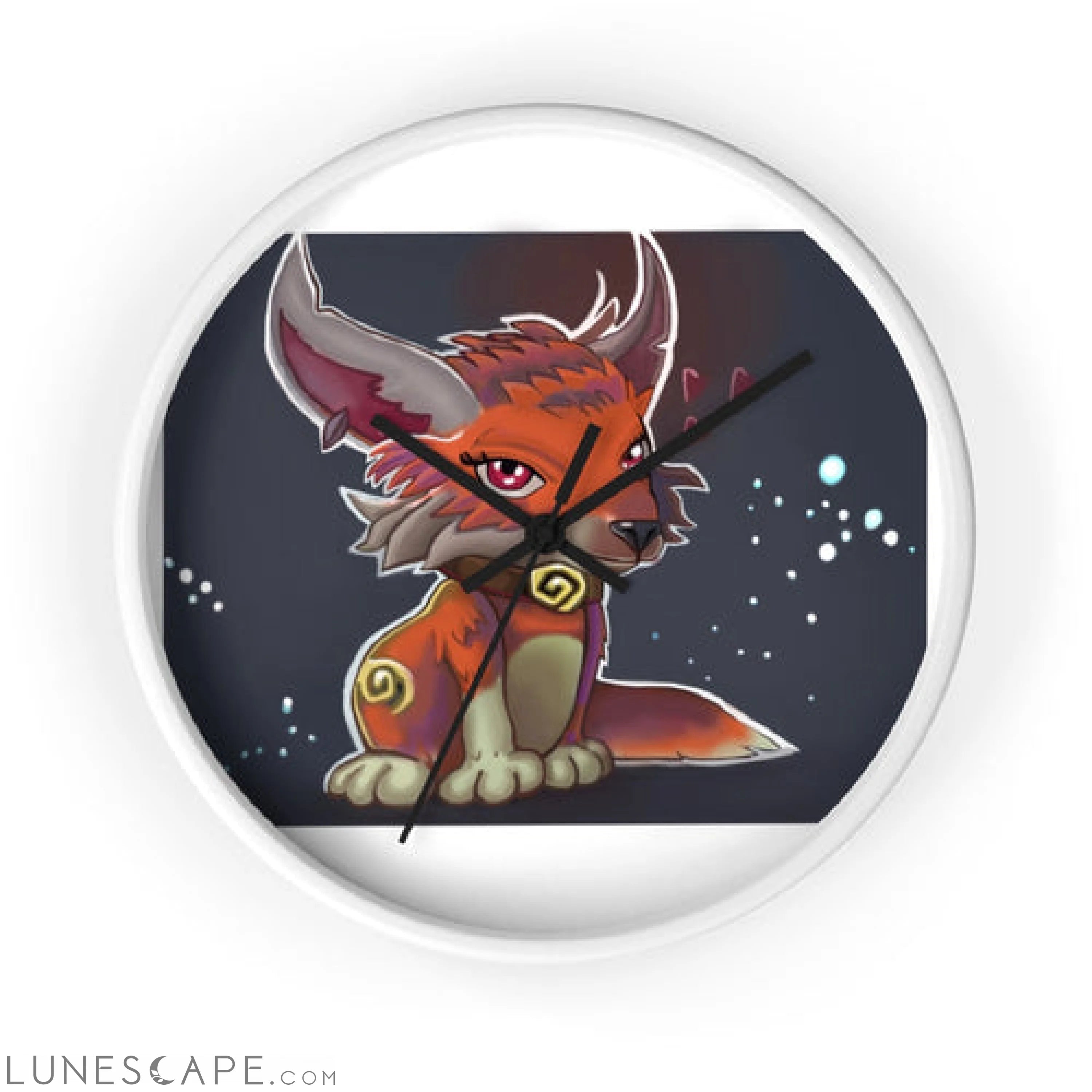 Foxxy Wall clock LUNESCAPE