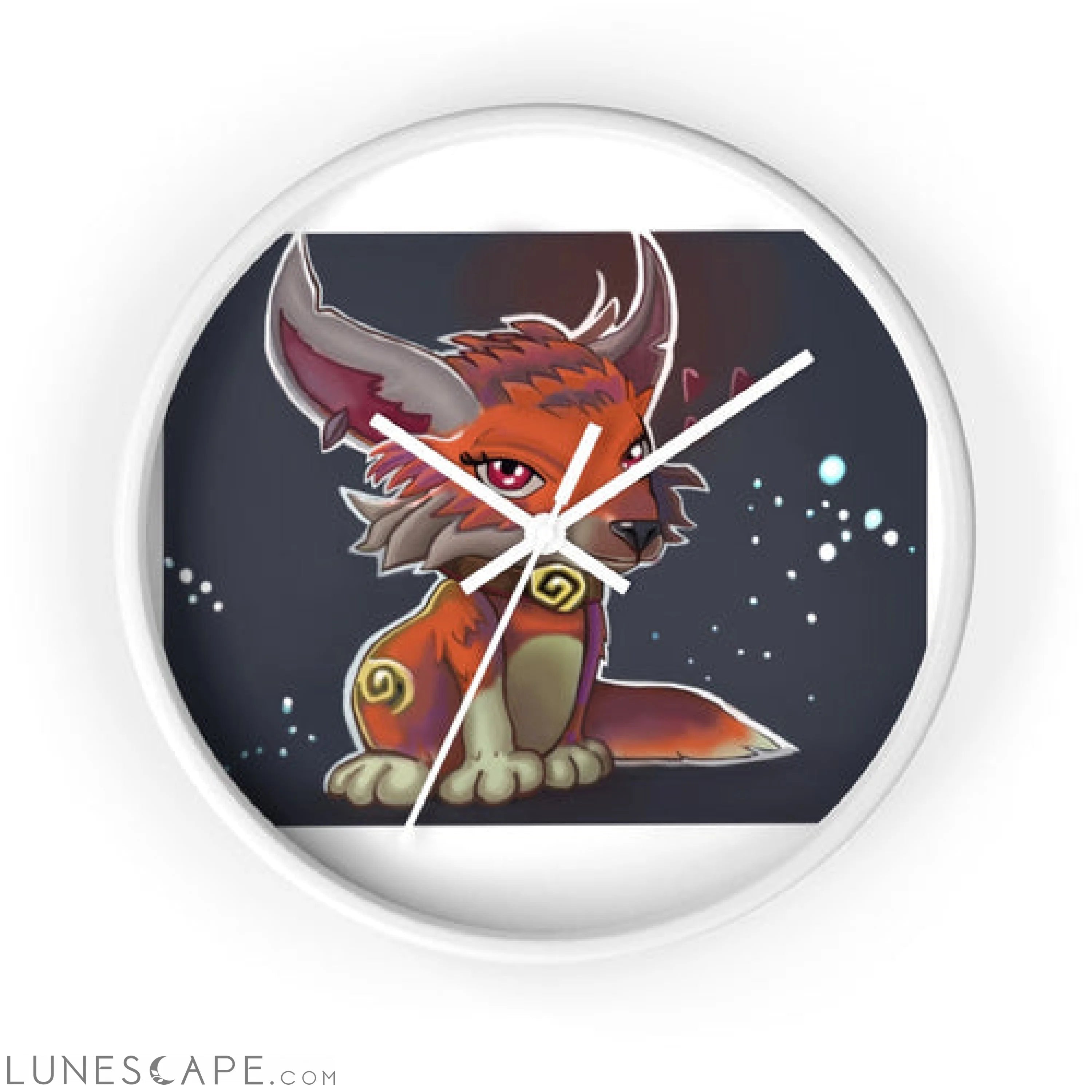 Foxxy Wall clock LUNESCAPE