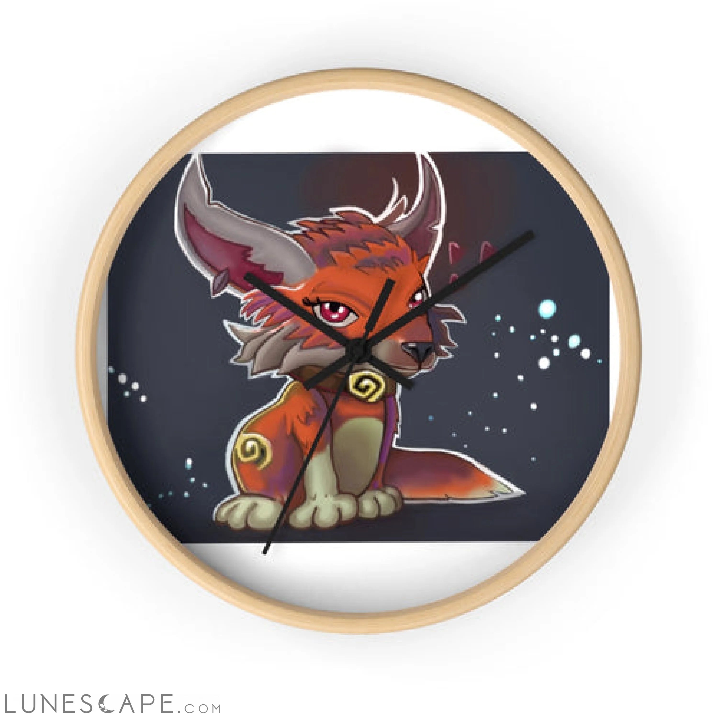 Foxxy Wall clock LUNESCAPE