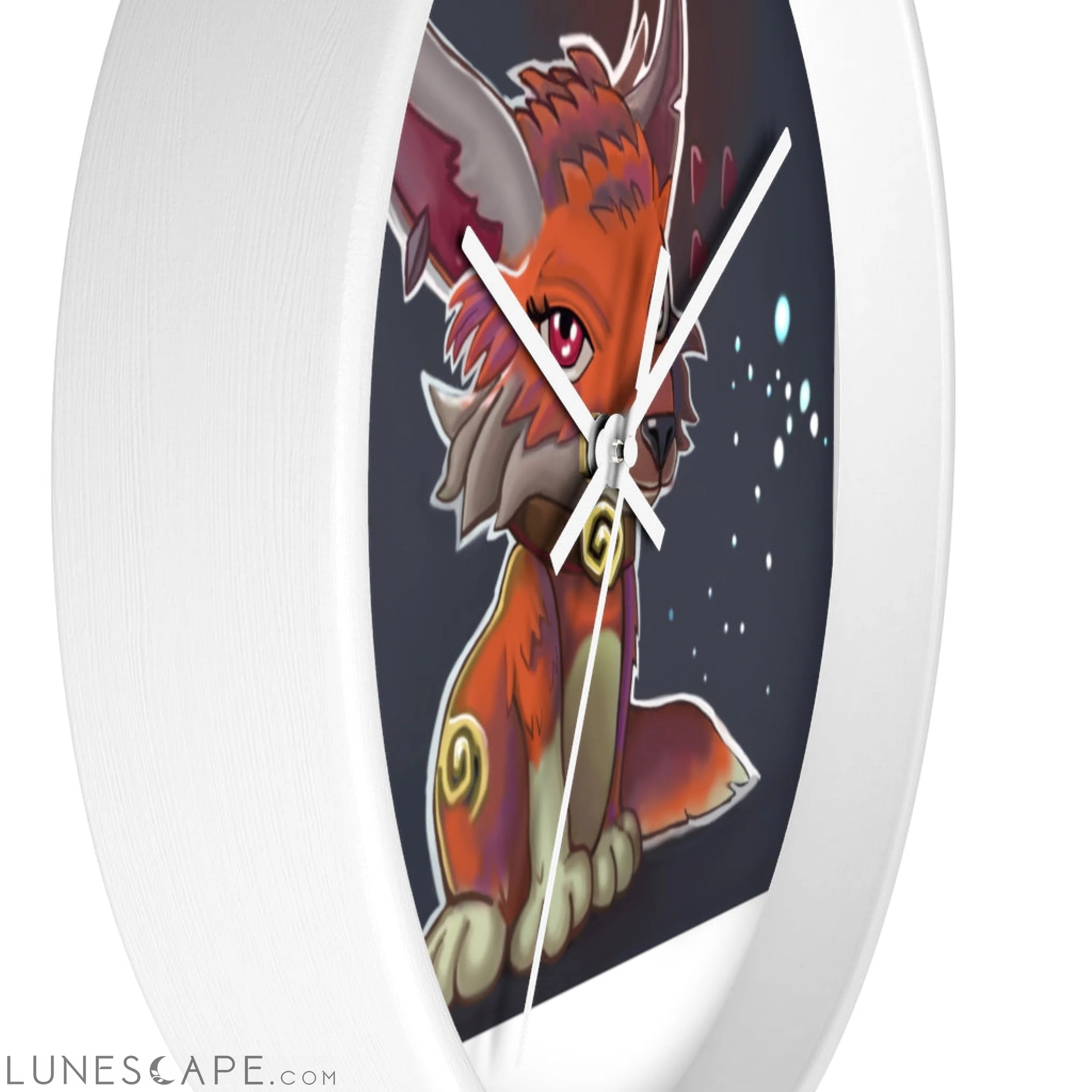 Foxxy Wall clock LUNESCAPE