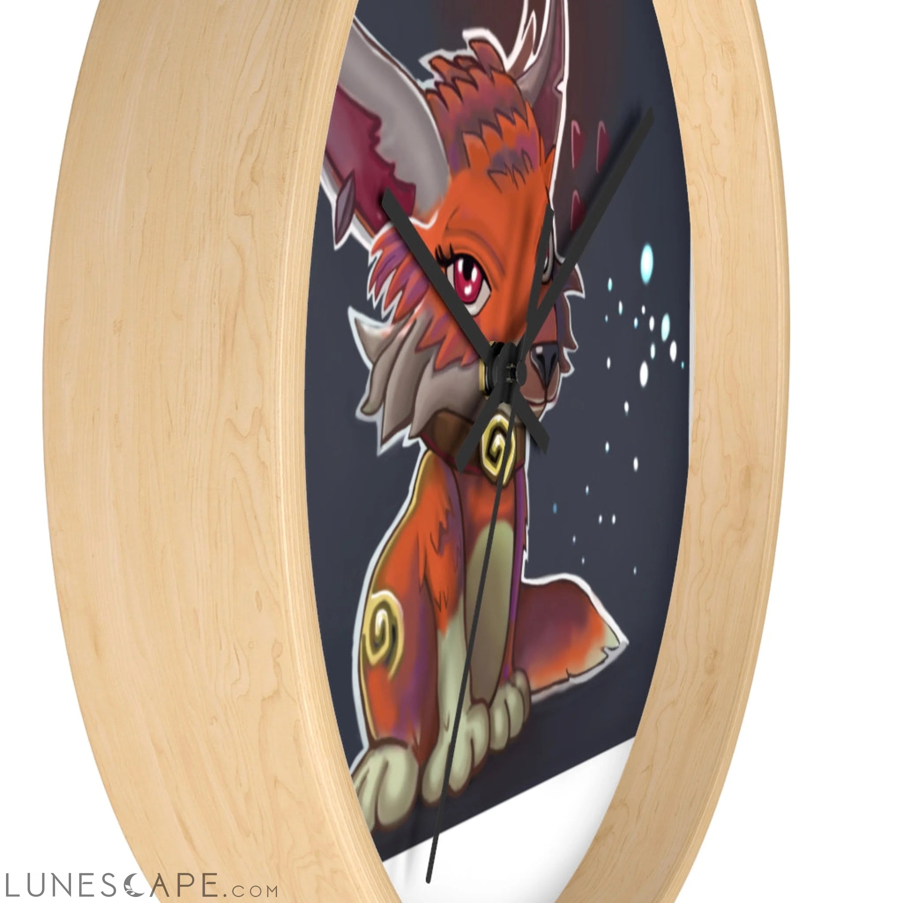 Foxxy Wall clock LUNESCAPE