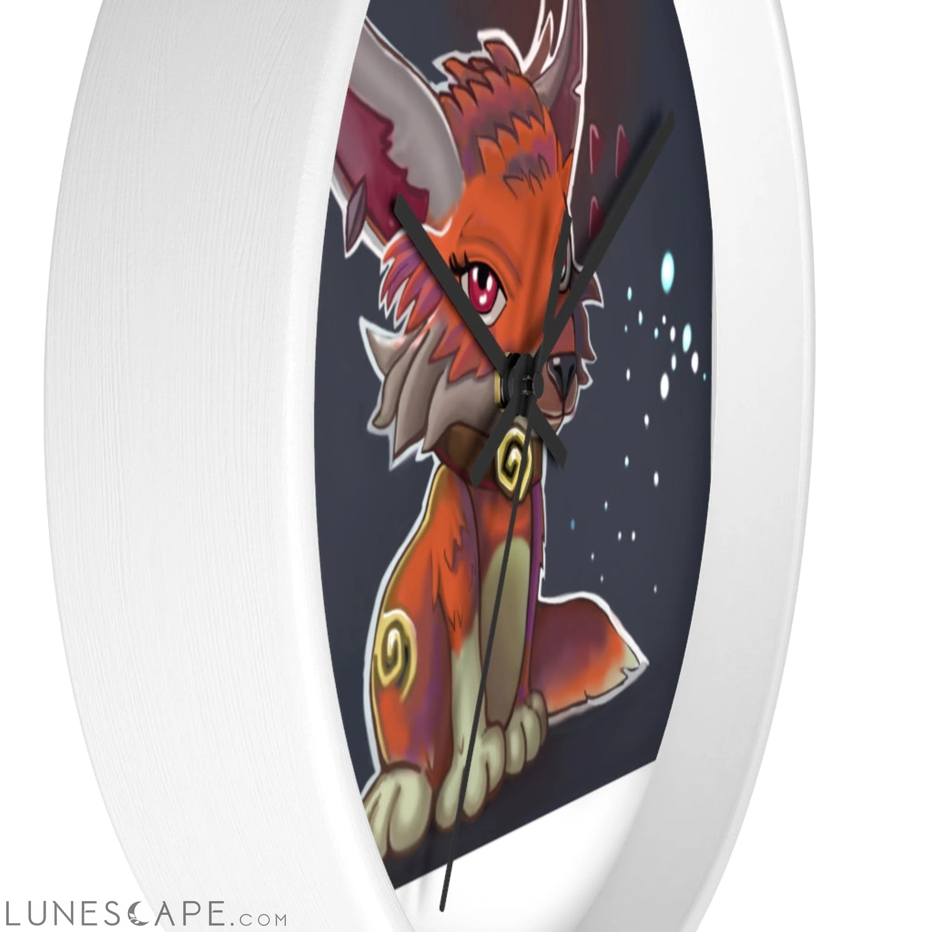 Foxxy Wall clock LUNESCAPE