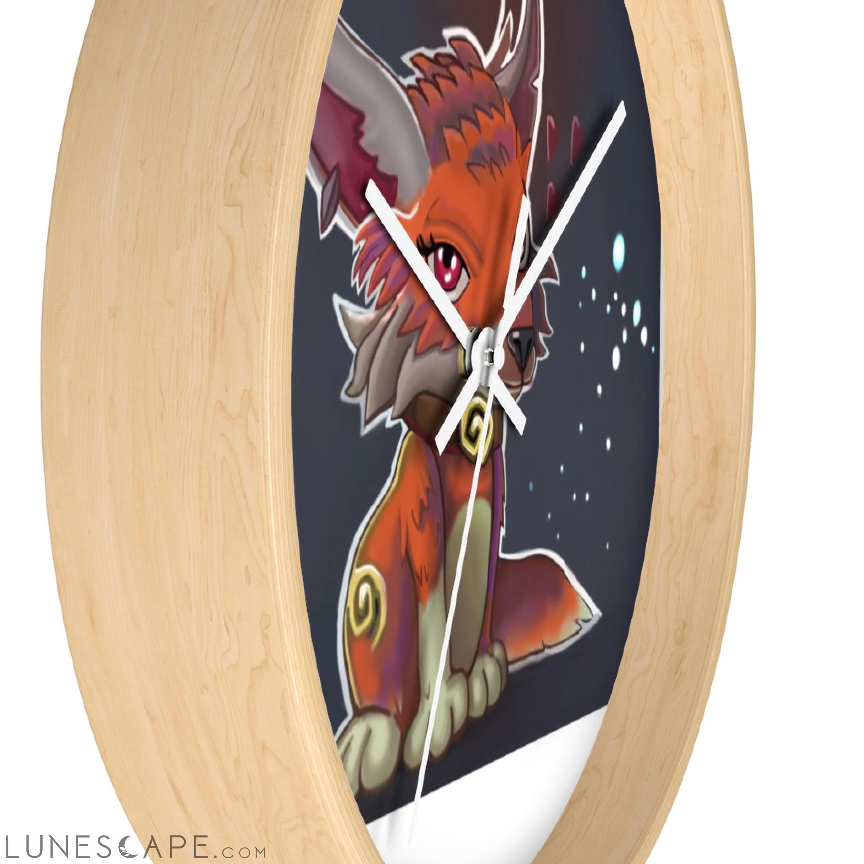 Foxxy Wall clock LUNESCAPE