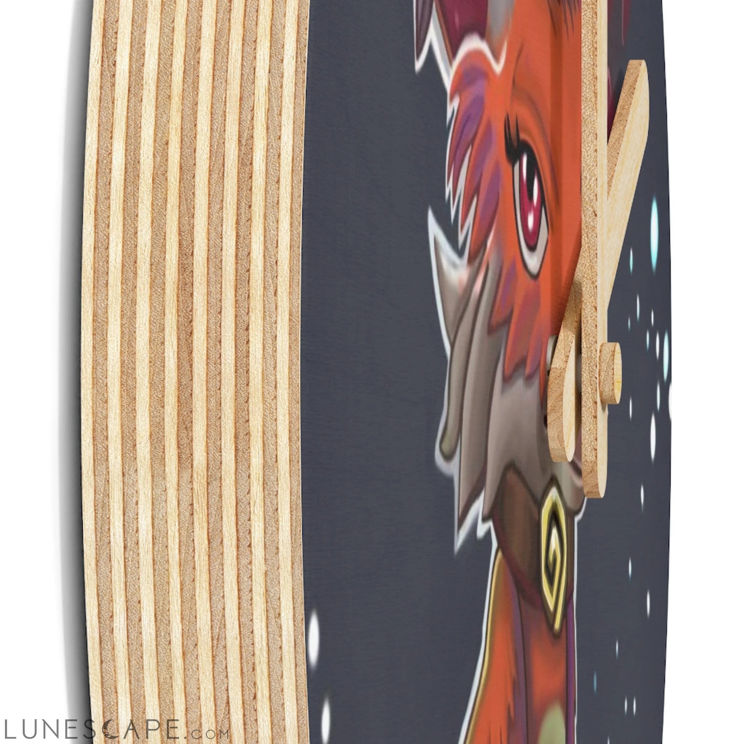 Foxxy Wooden Wall Clock LUNESCAPE