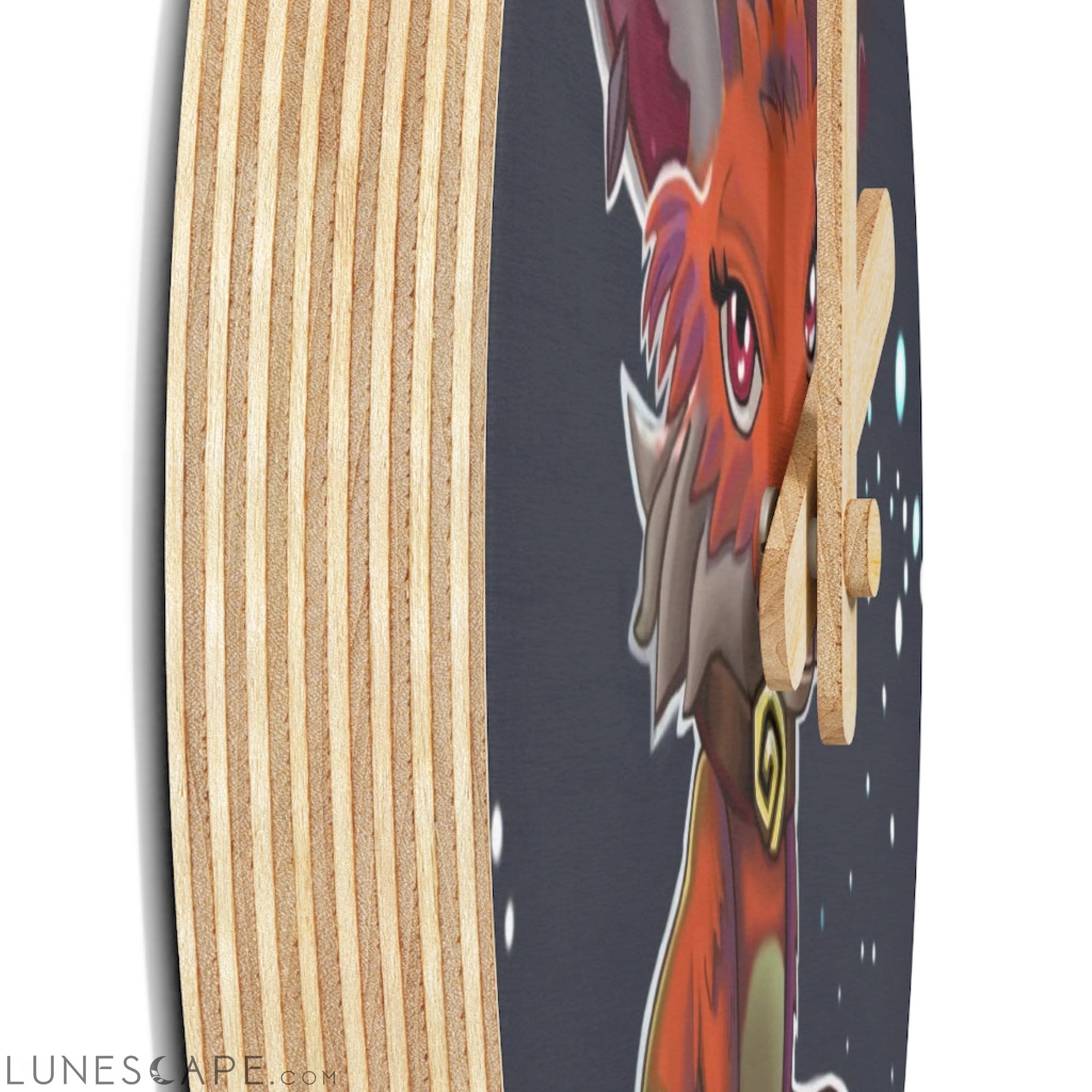 Foxxy Wooden Wall Clock LUNESCAPE