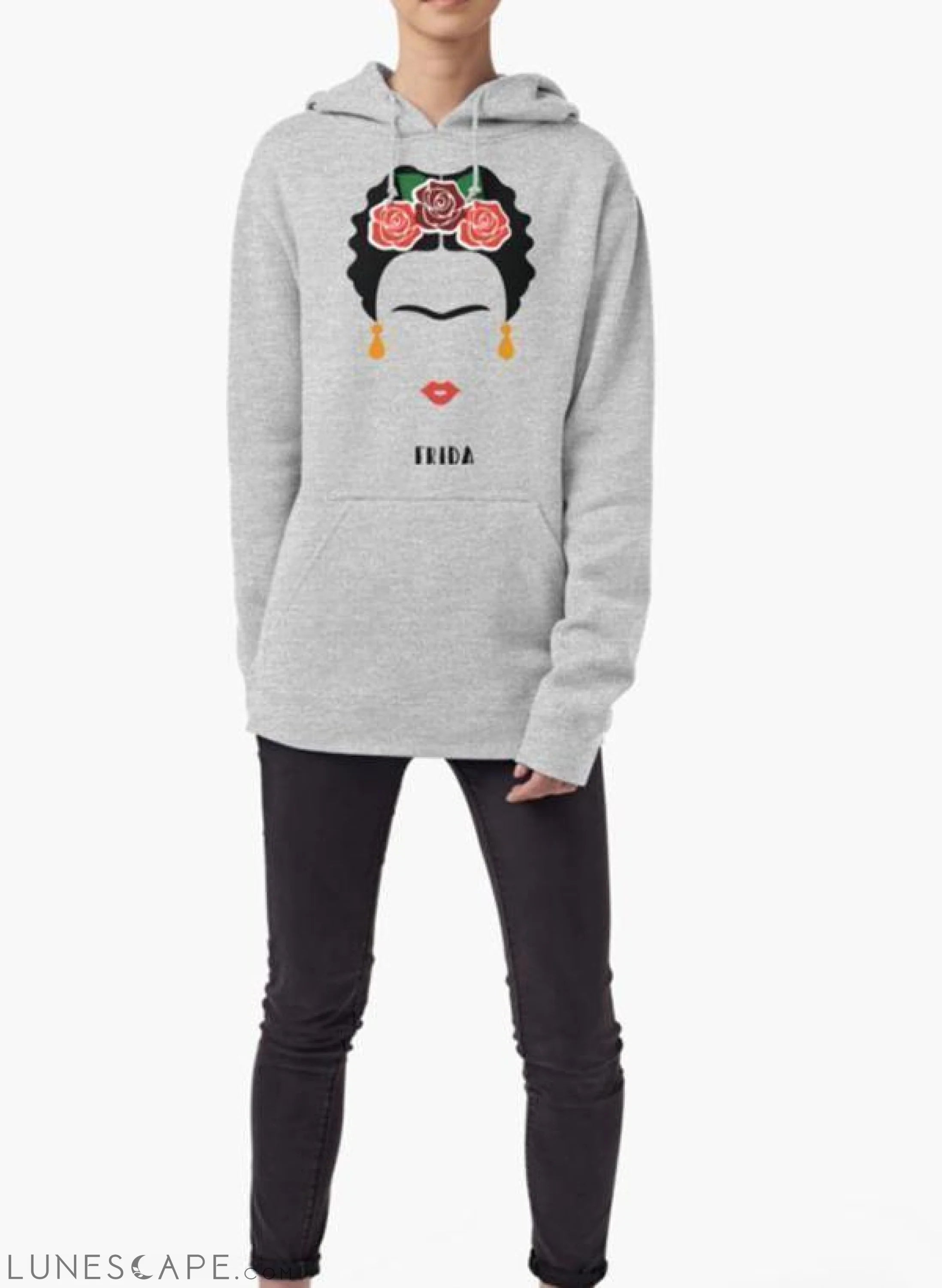 Frida Khalo Hooded Sweatshirt LUNESCAPE