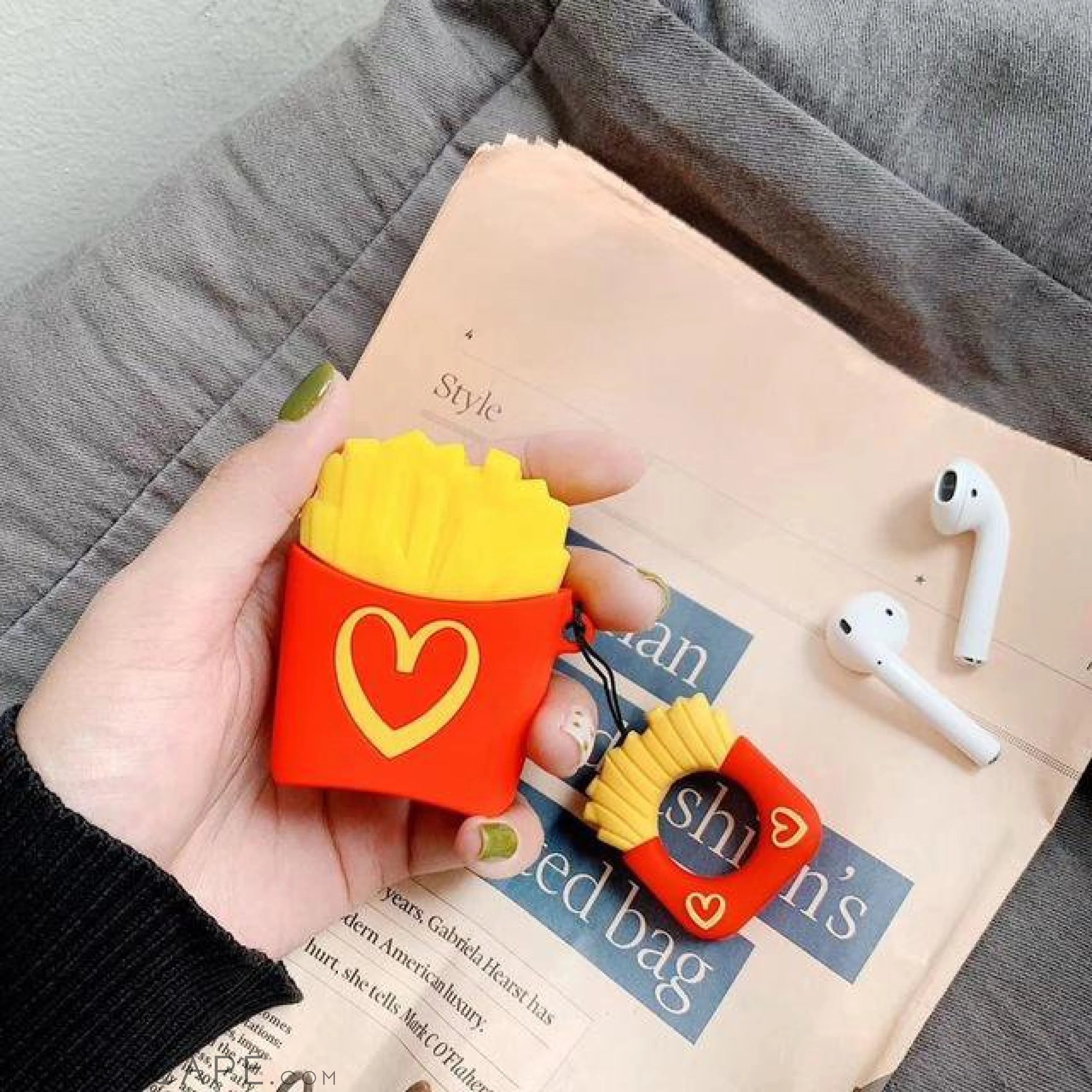 Fries Popcorn Apple AirPods Case LUNESCAPE