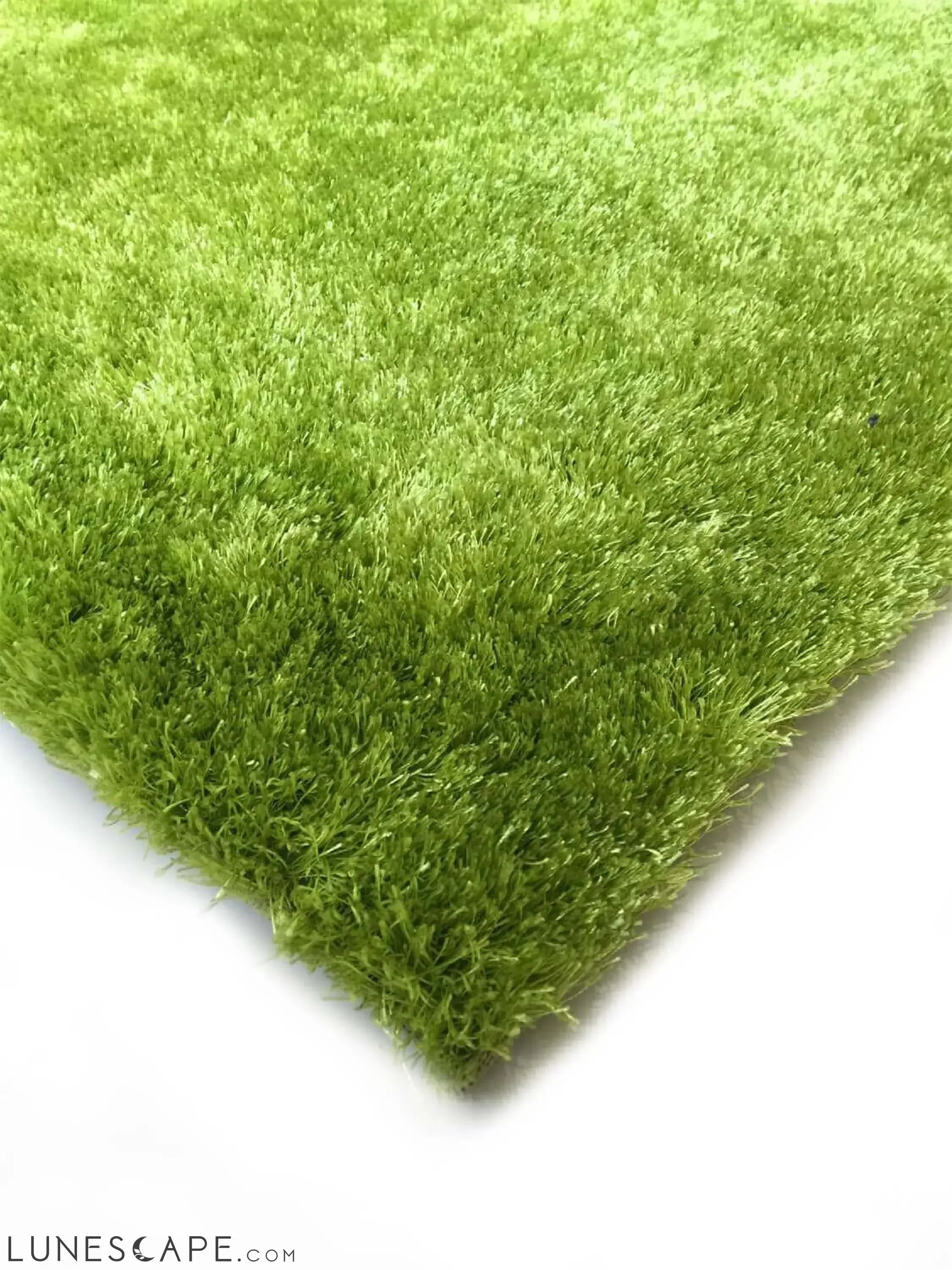 Fuzzy Lime Area Rug LUNESCAPE