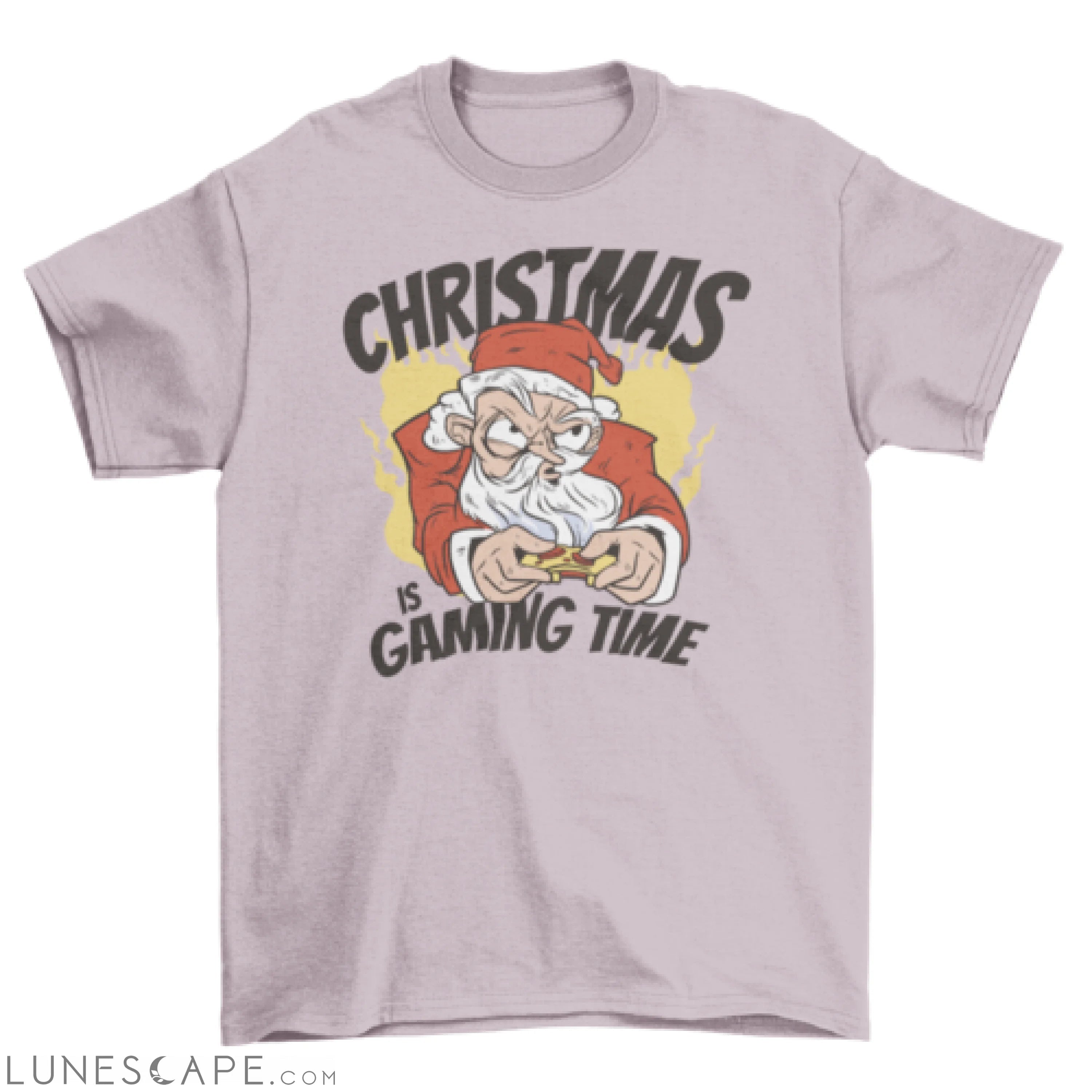 Gaming Santa Christmas t-shirt LUNESCAPE