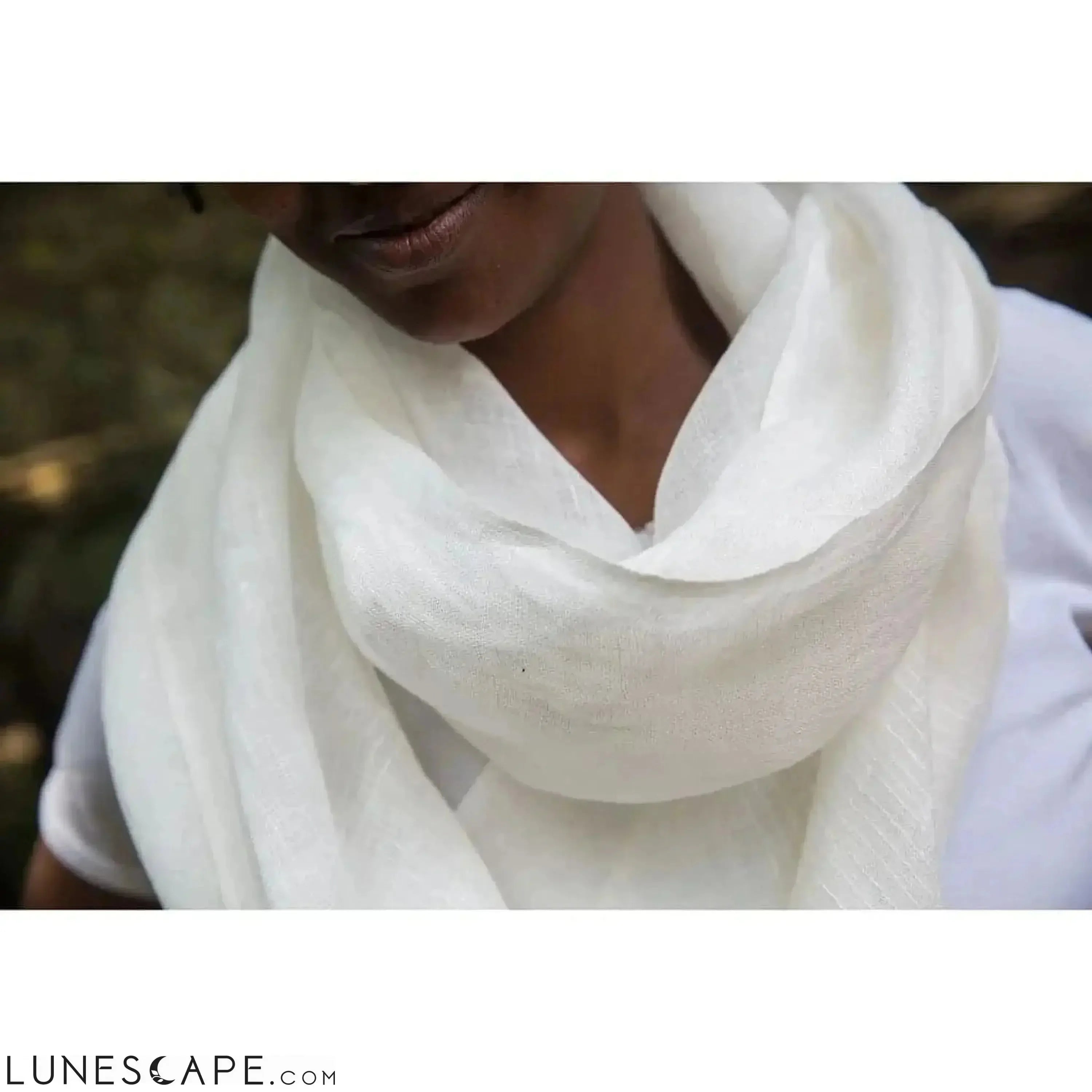 Gauze Linen Scarf LUNESCAPE