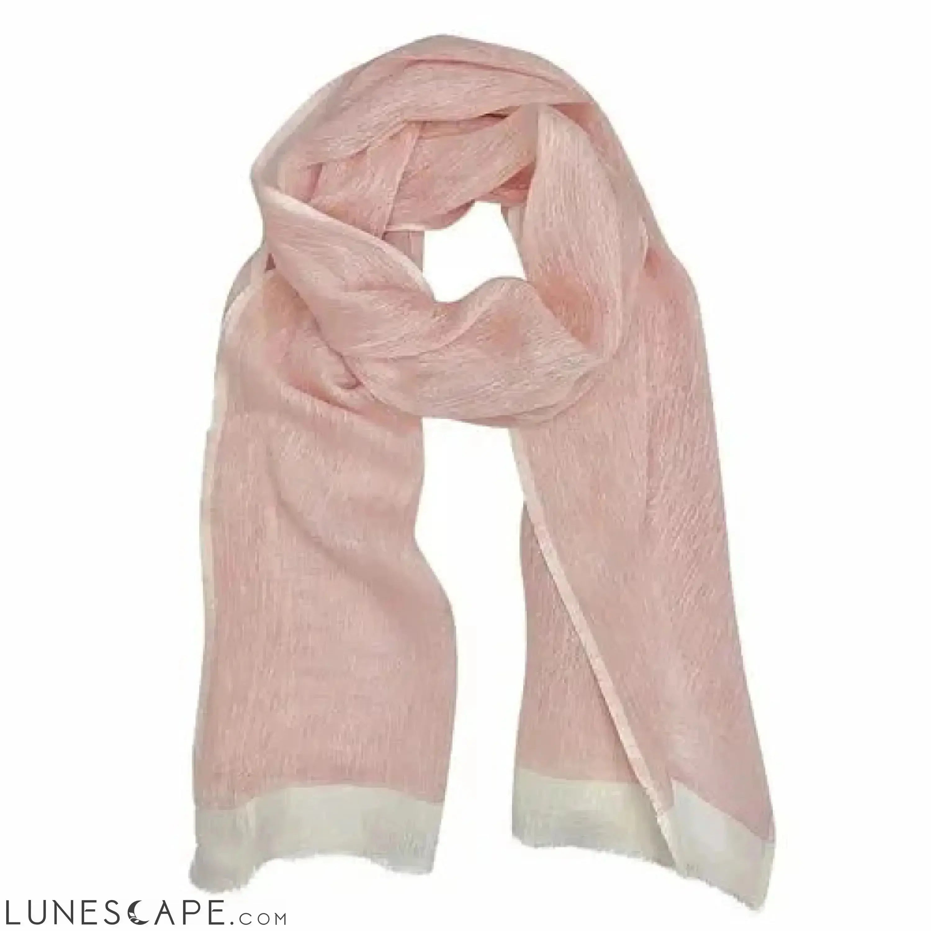 Gauze Linen Two Tone Scarf LUNESCAPE