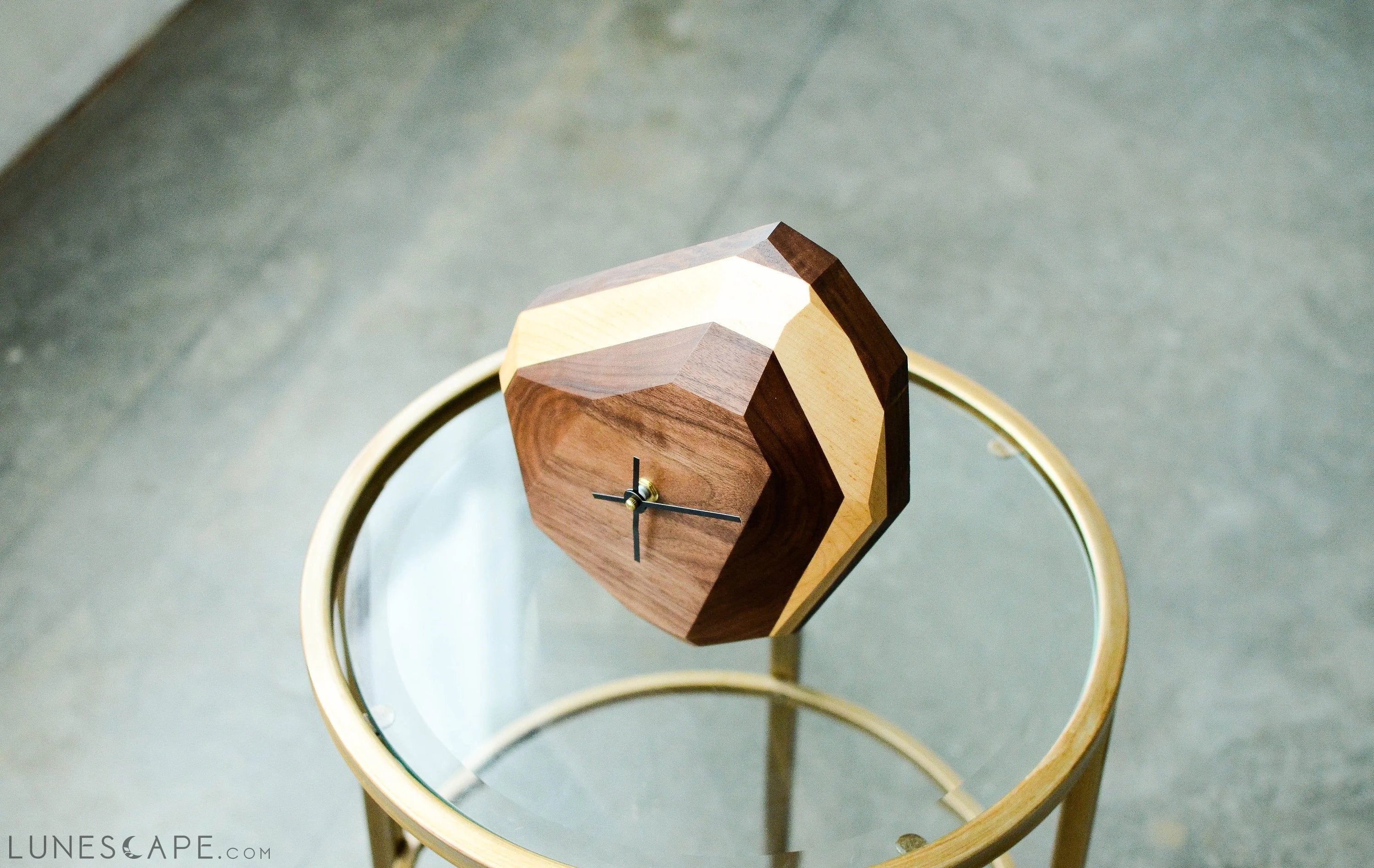 Geometric Wall & Table Clock LUNESCAPE