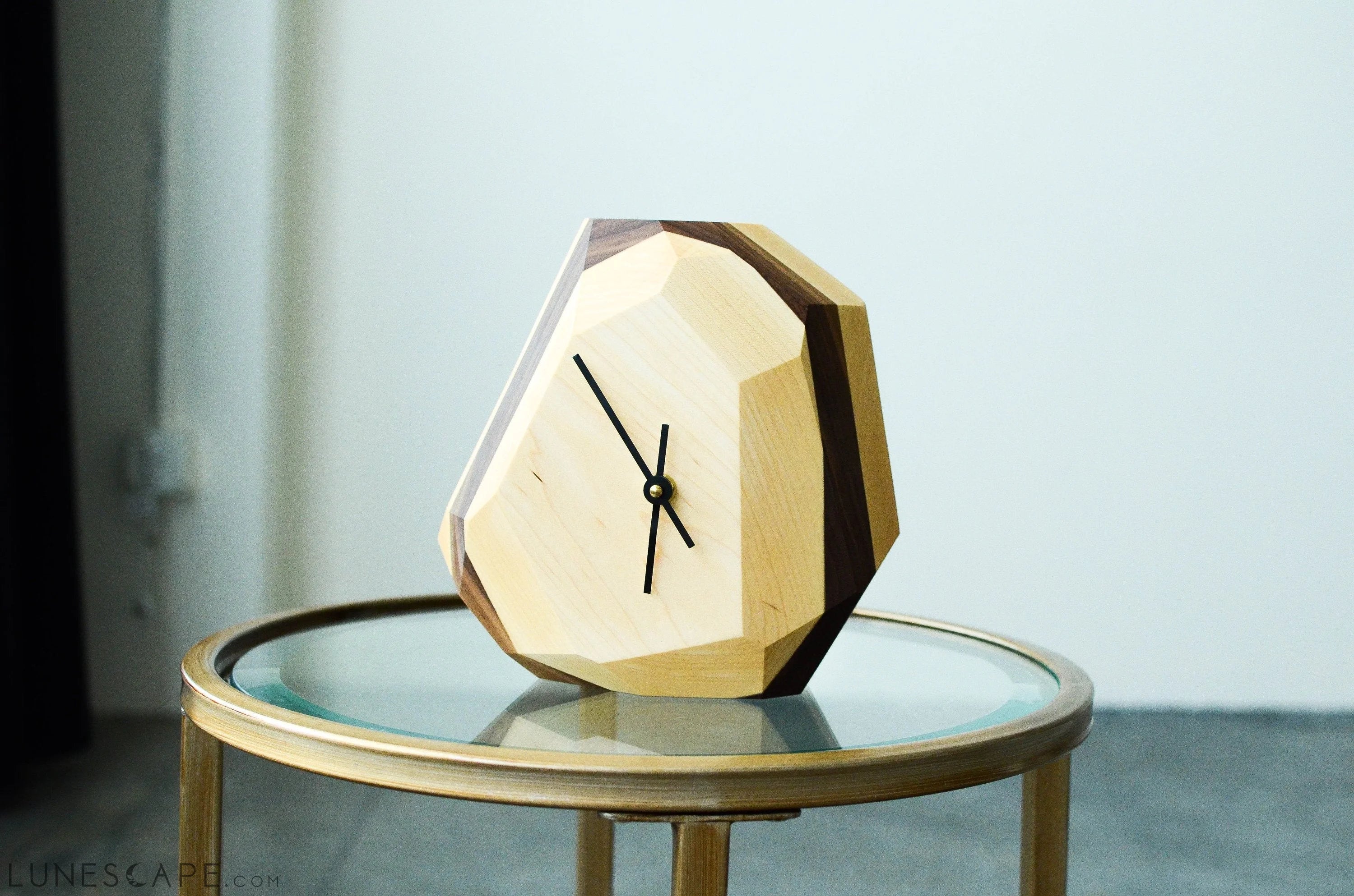 Geometric Wall & Table Clock LUNESCAPE