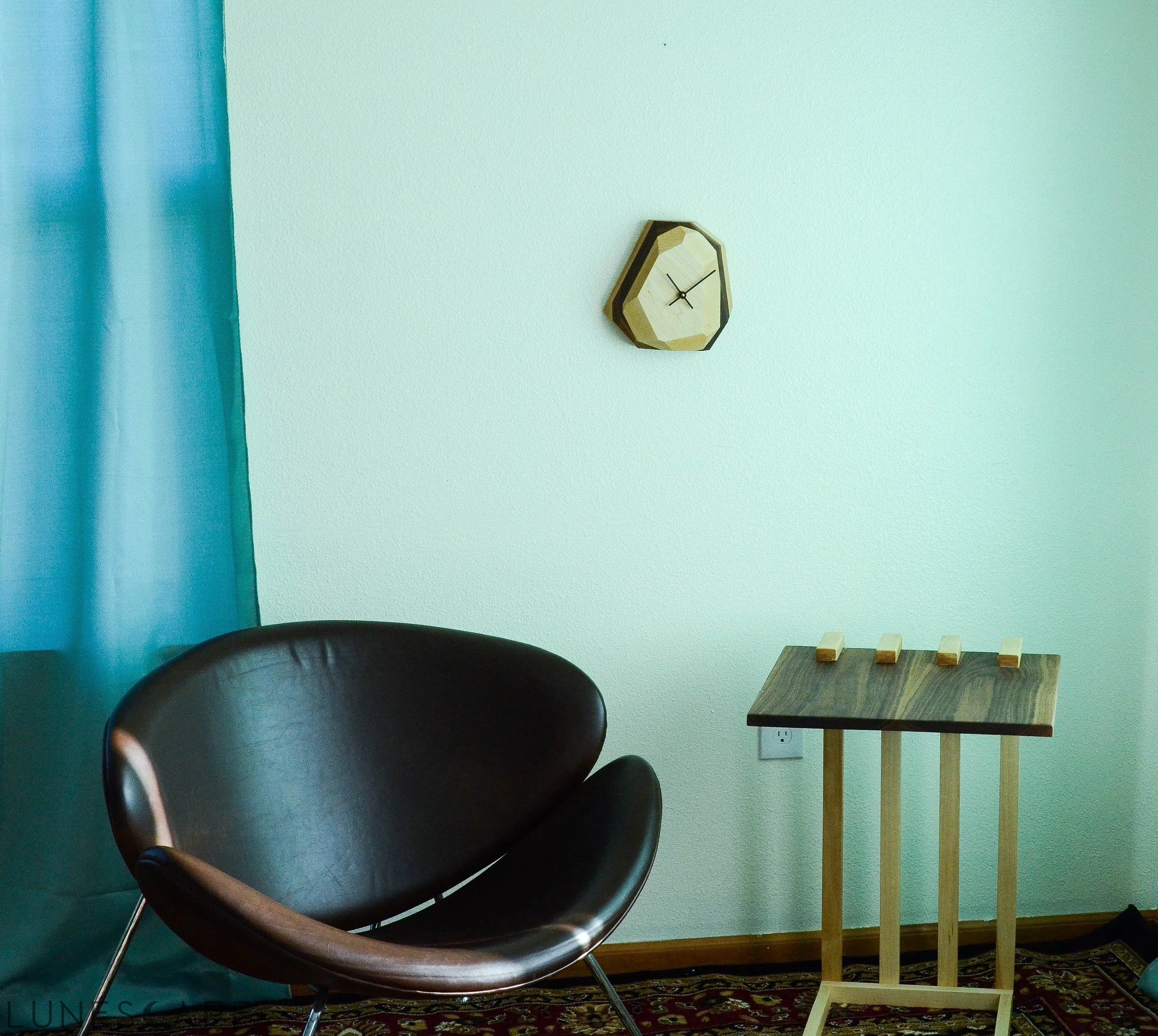 Geometric Wall & Table Clock LUNESCAPE