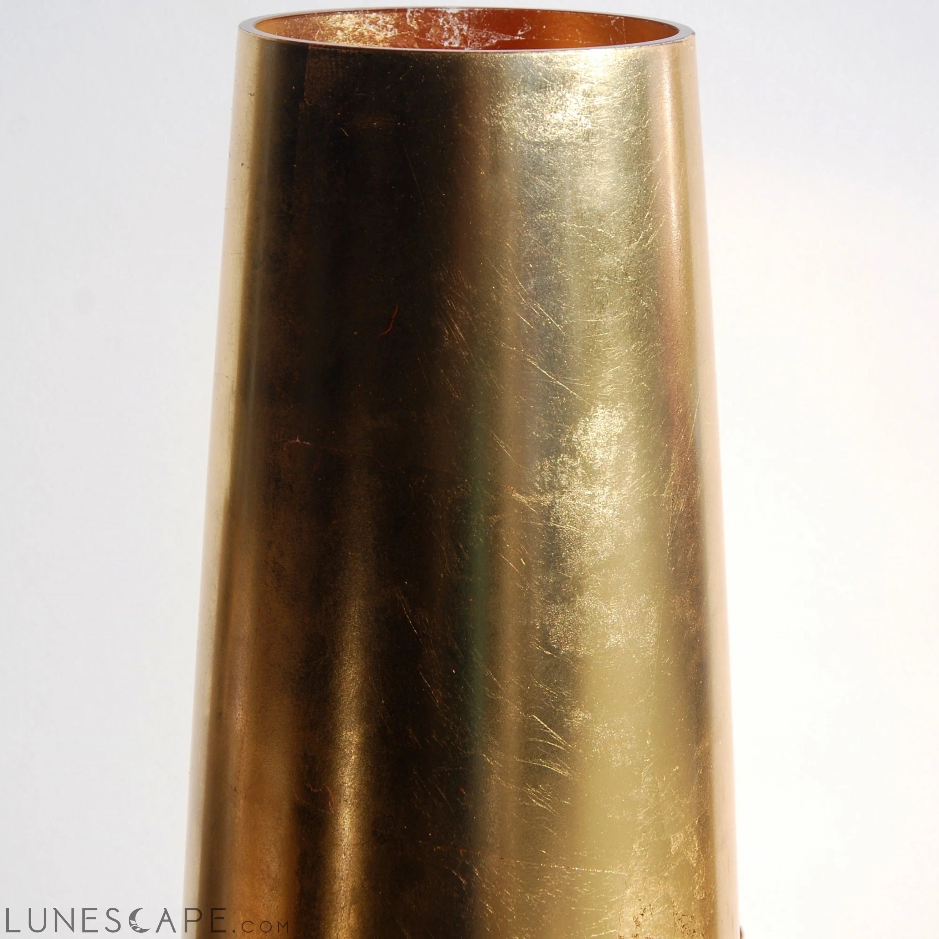 GILT 18" Gold Gilded Zen Vase LUNESCAPE