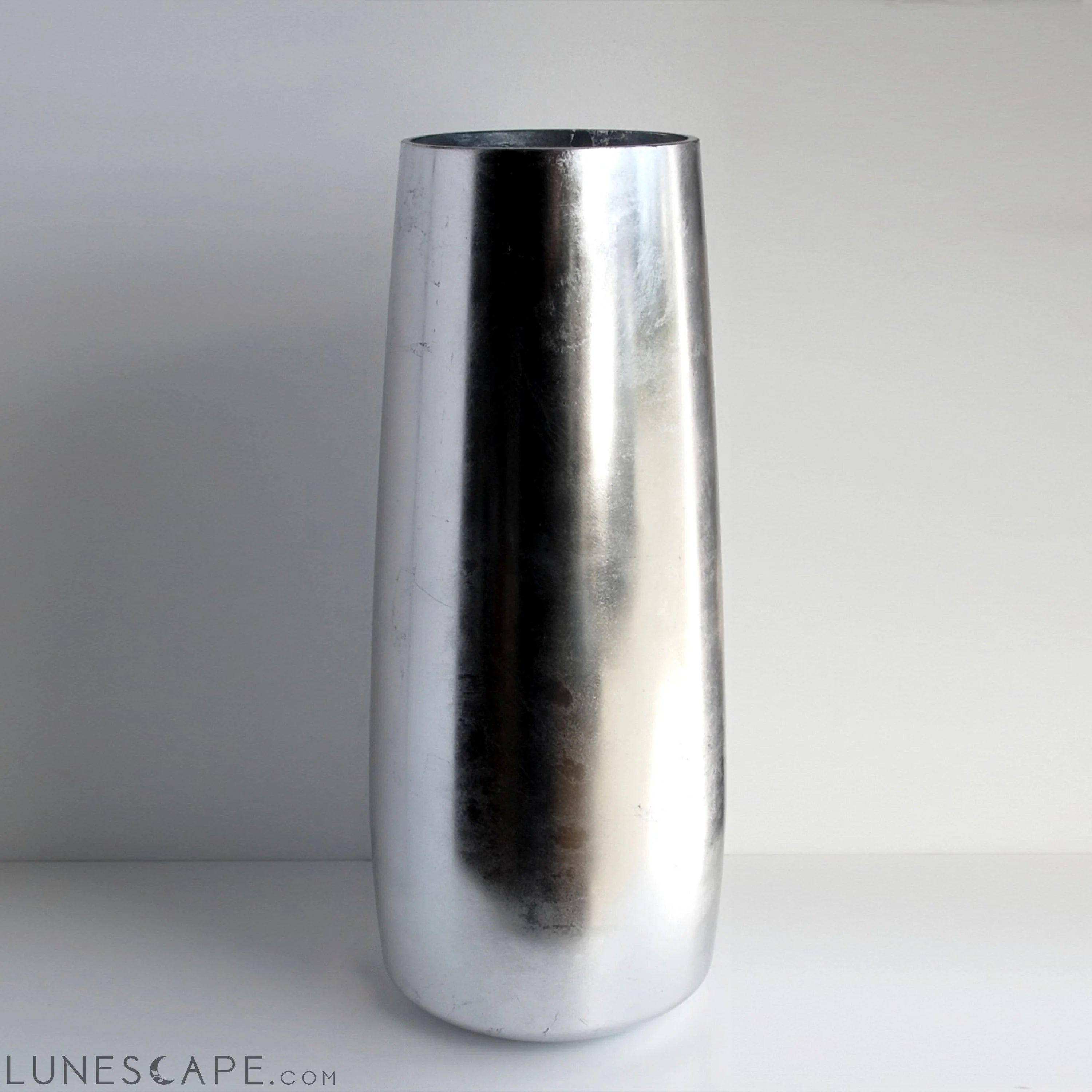 GILT 18" Silver Gilded Zen Vase LUNESCAPE