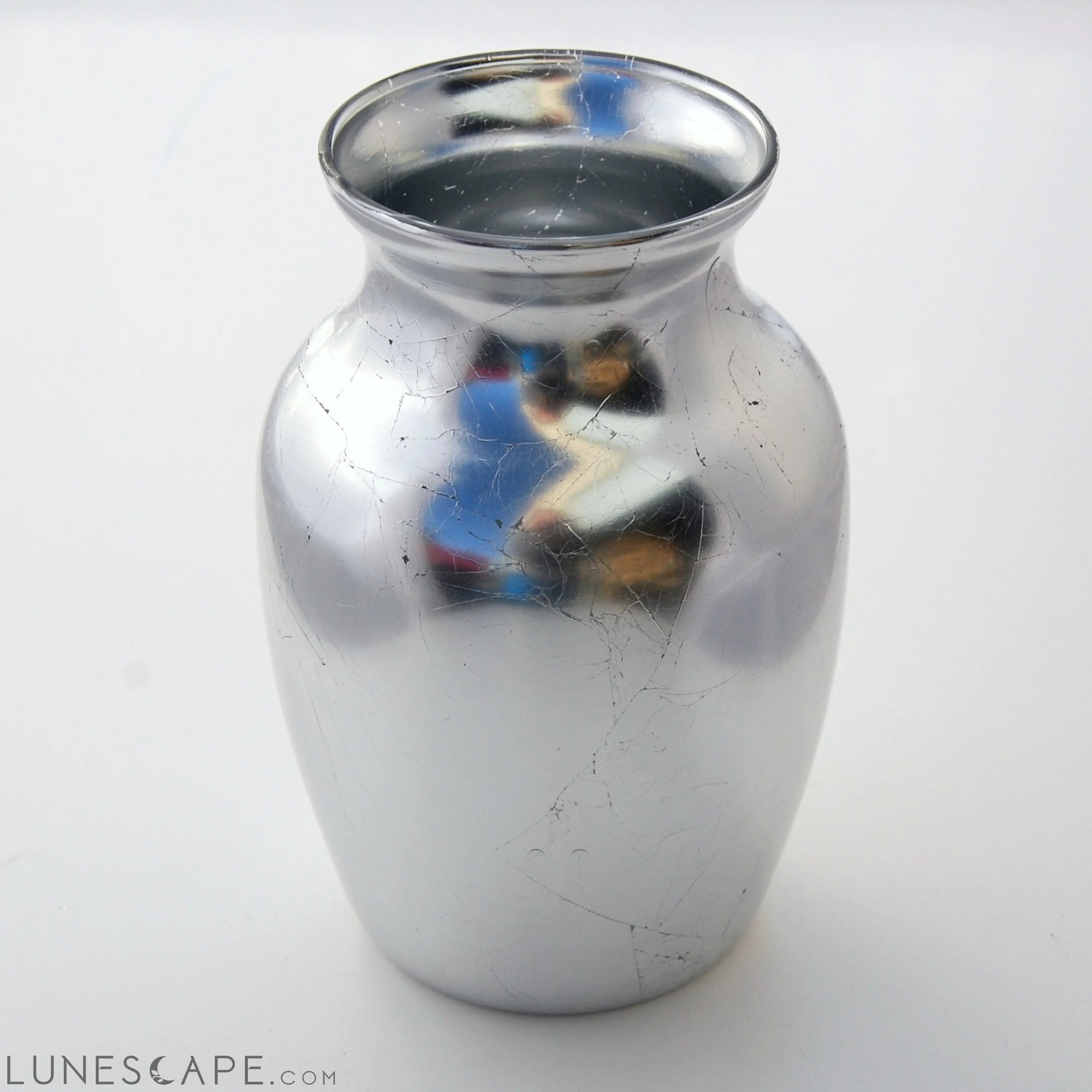 GILT 7" Silver Flower Vase LUNESCAPE