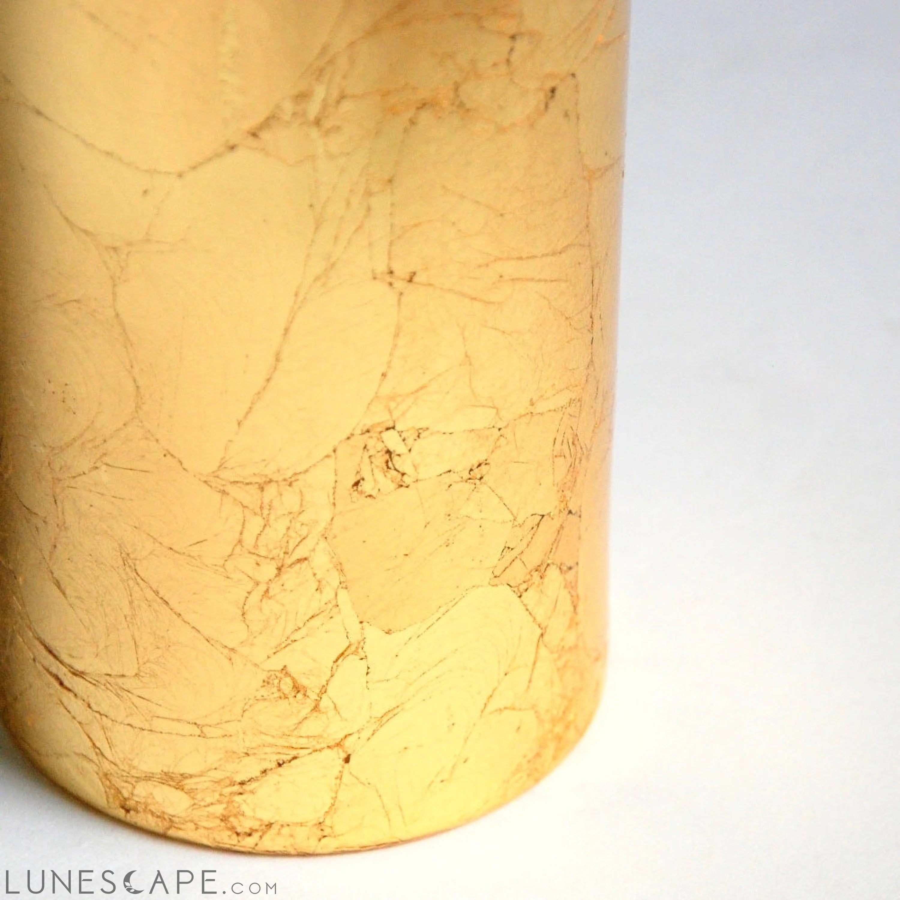GILT 9" Gold Cylinder Vase LUNESCAPE