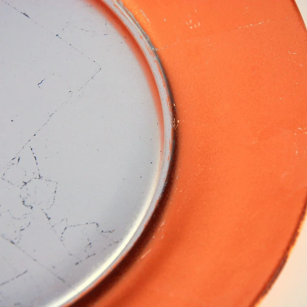 GILT LUNA Set/4 Silver/Rose Dinner Plates LUNESCAPE