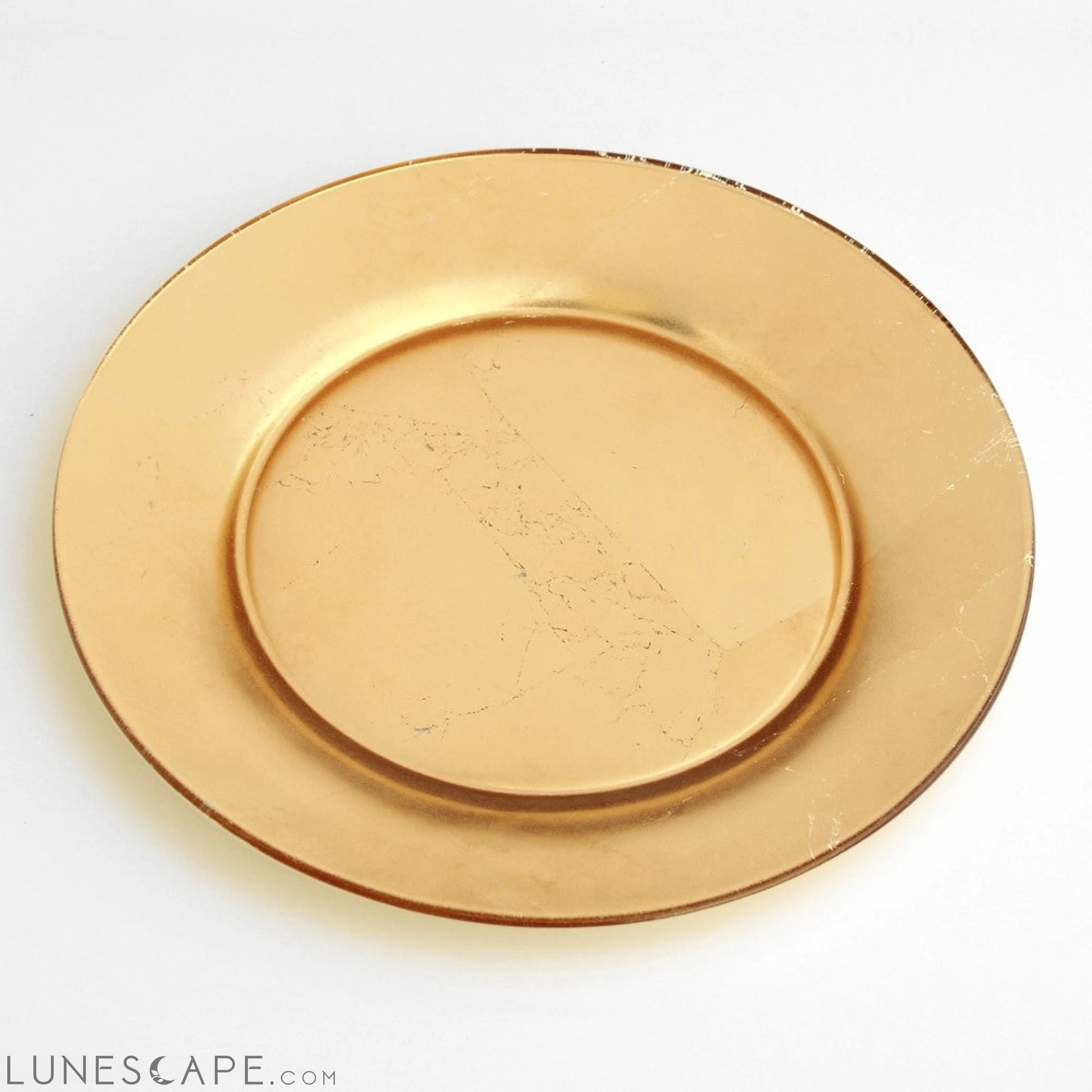GILT PRIMA Set/4 Gold Salad Plates LUNESCAPE