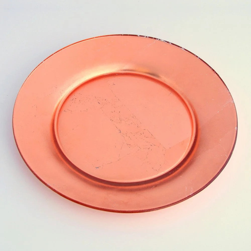 GILT PRIMA Set/4 Rose Gold Dinner Plates LUNESCAPE