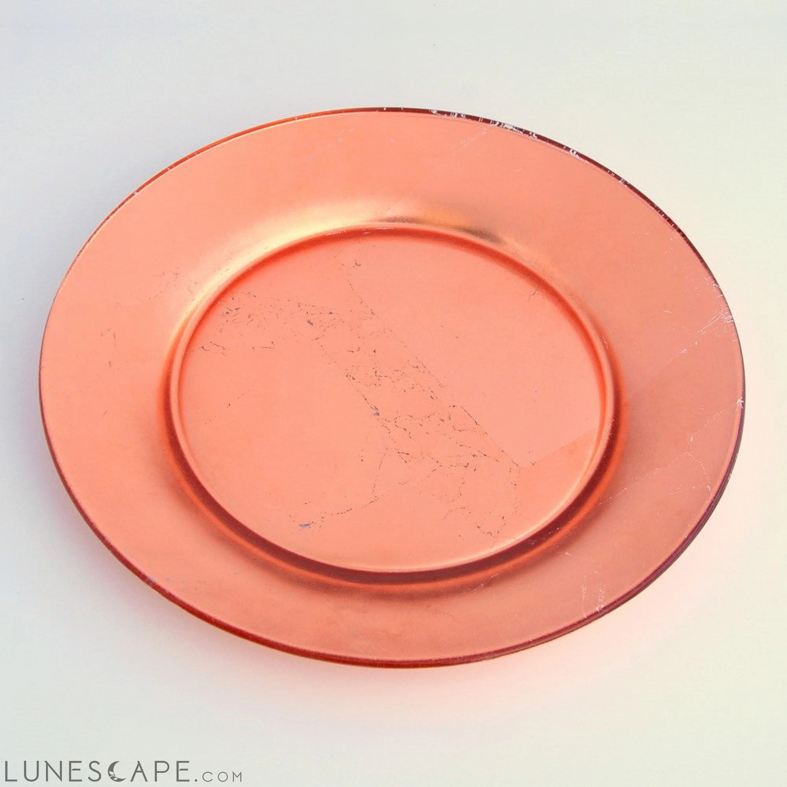 GILT PRIMA Set/4 Rose Gold Salad Plates LUNESCAPE