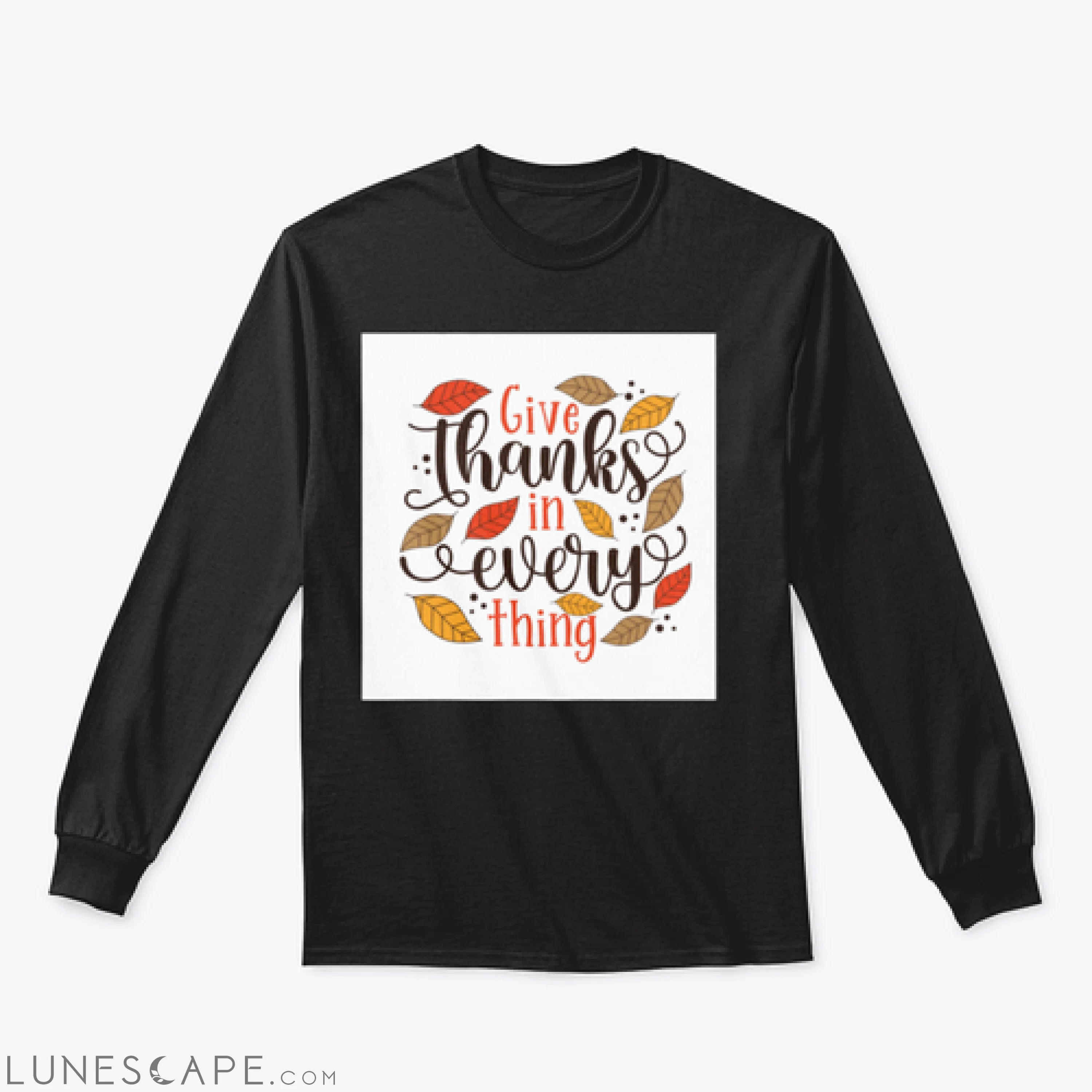 Give Thanks In Everything - Hand Drawn Illustration With Hand LUNESCAPE