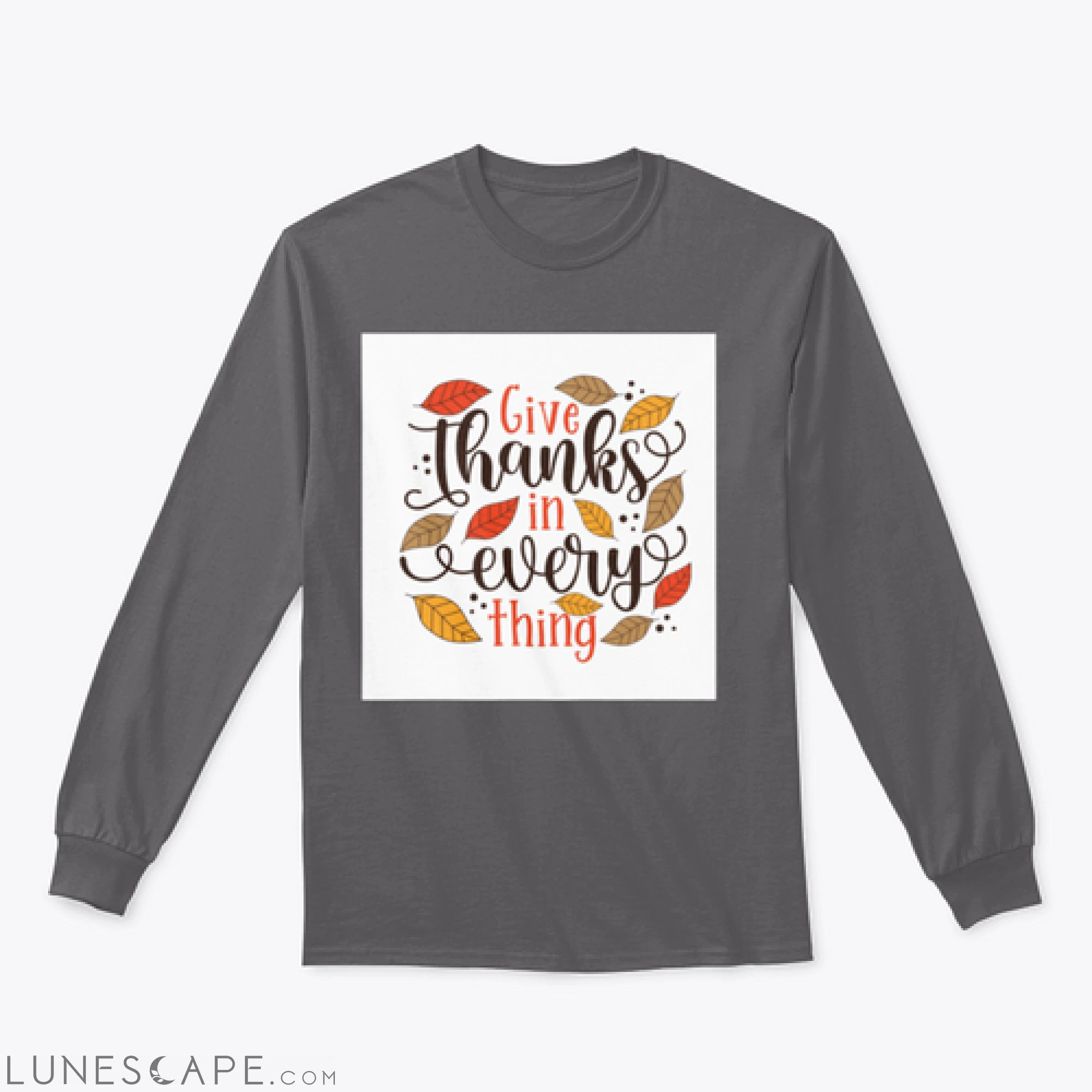 Give Thanks In Everything - Hand Drawn Illustration With Hand LUNESCAPE