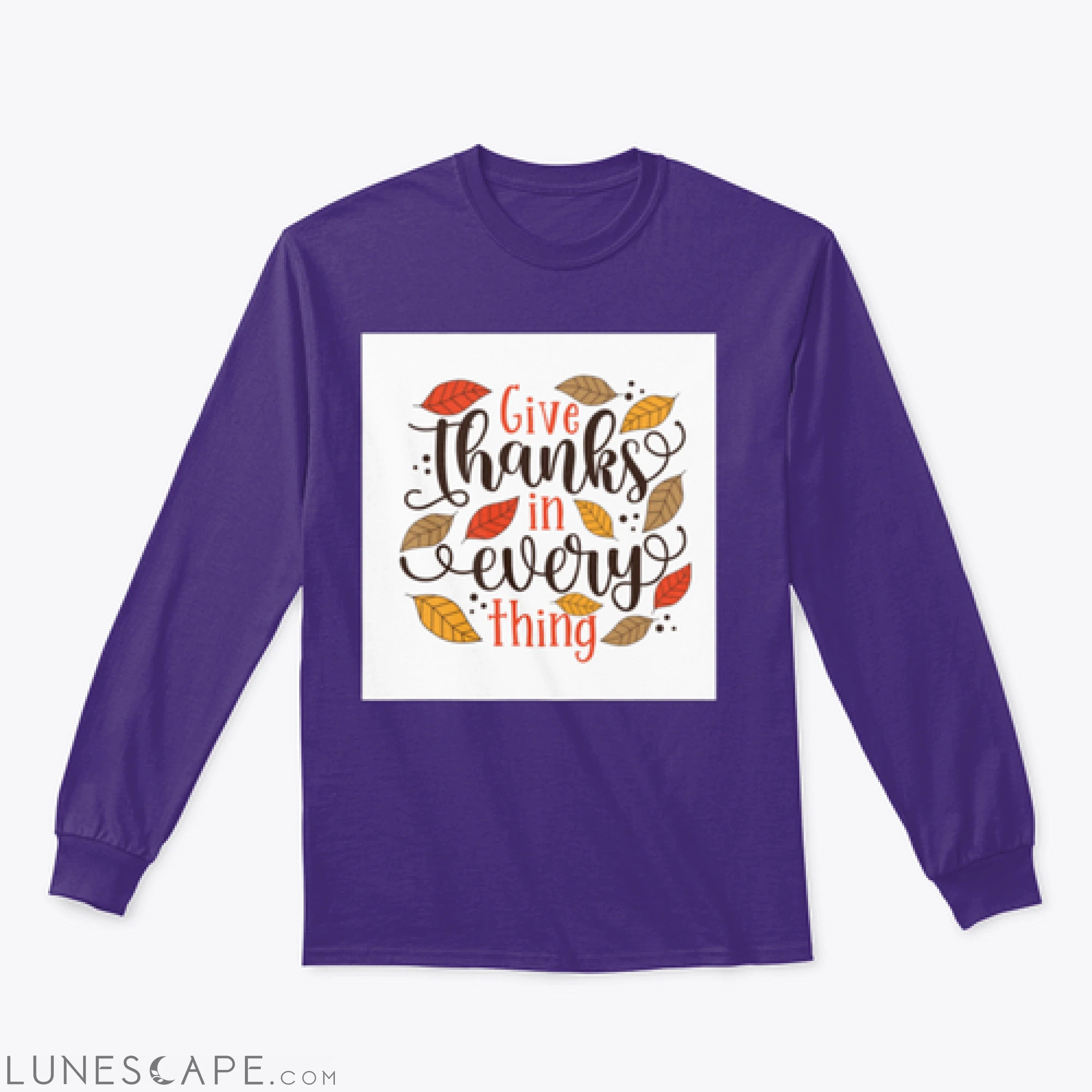 Give Thanks In Everything - Hand Drawn Illustration With Hand LUNESCAPE