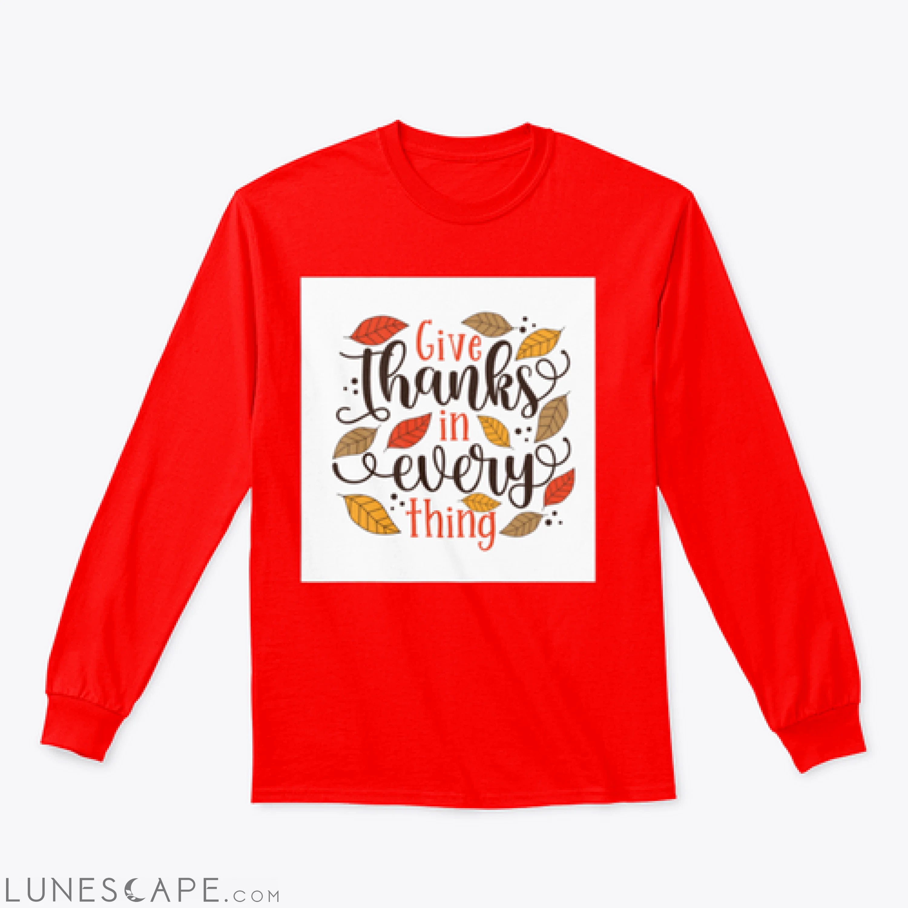 Give Thanks In Everything - Hand Drawn Illustration With Hand LUNESCAPE