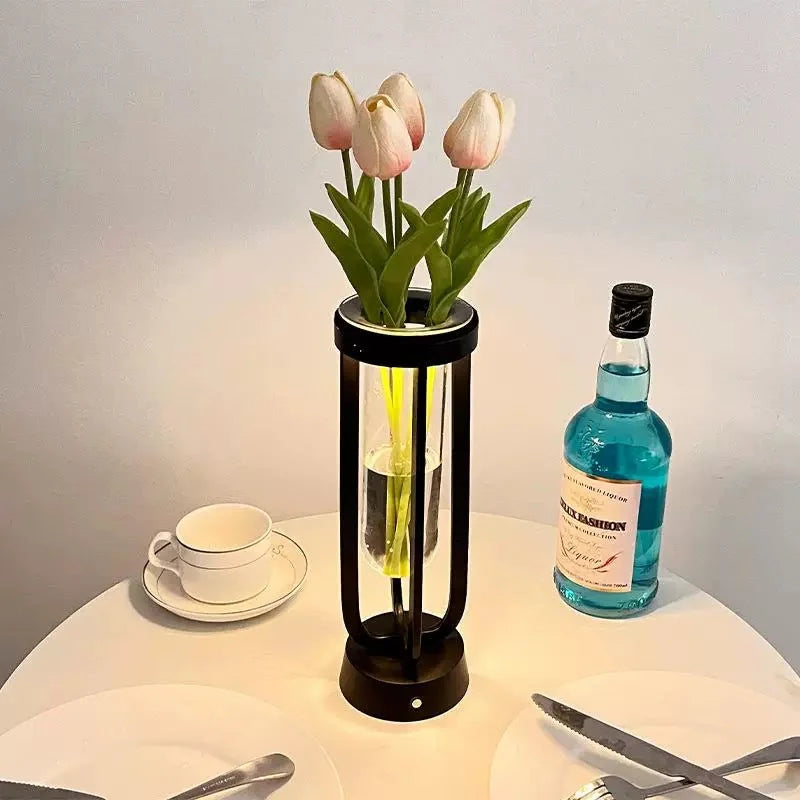 Glass Vase lamp LUNESCAPE