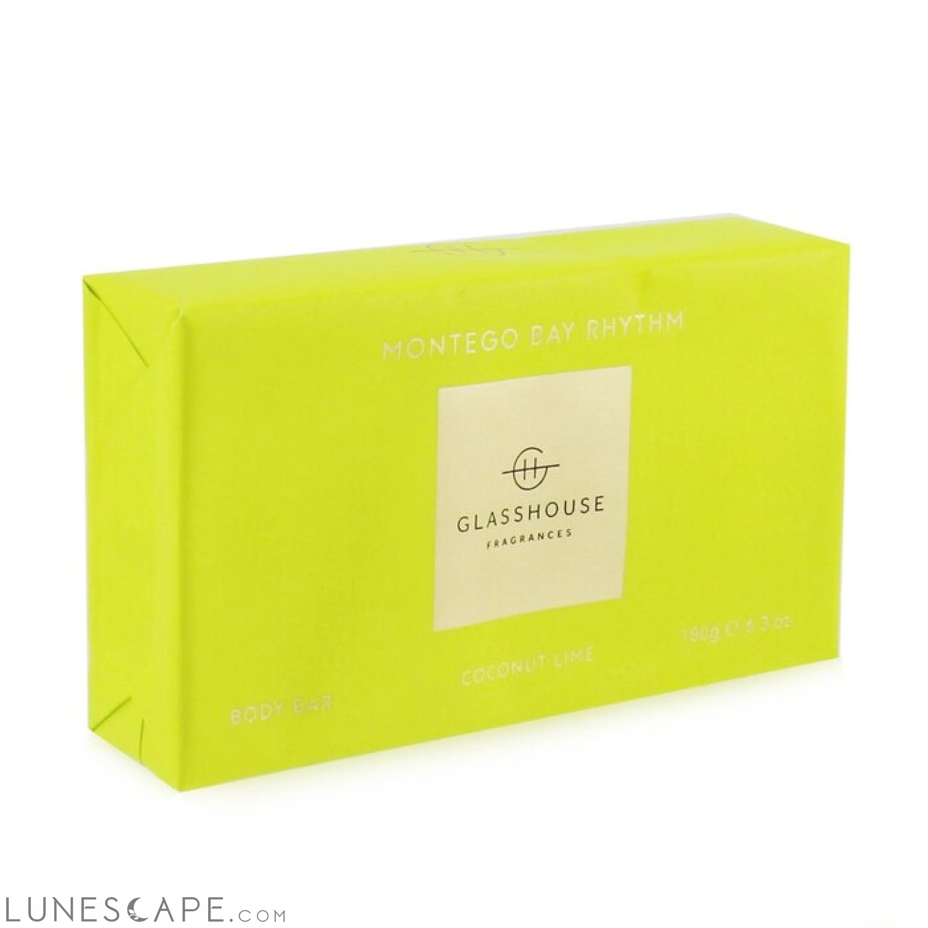 GLASSHOUSE - Body Bar - Montego Bay Rhythm (Coconut & Lime) LUNESCAPE