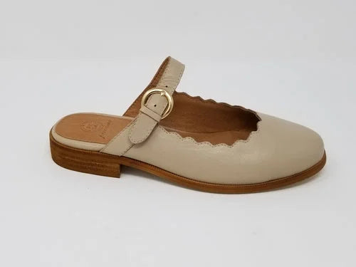 Glendale Mary-Jane Scalloped Ballerina Flat LUNESCAPE