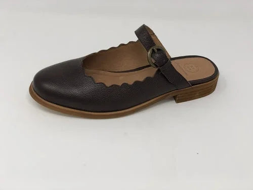 Glendale Mary-Jane Scalloped Ballerina Flat LUNESCAPE