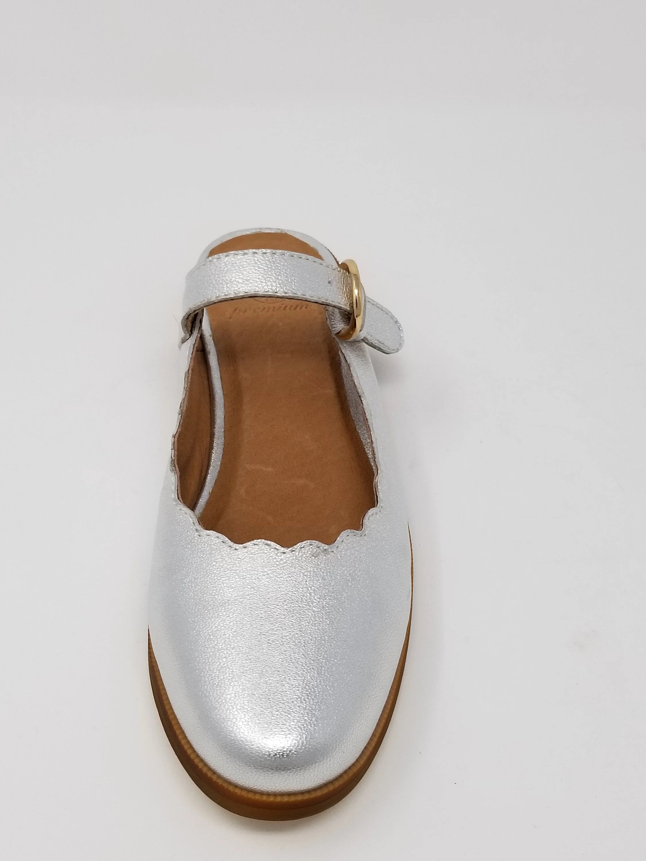 Glendale Mary-Jane Scalloped Ballerina Flat LUNESCAPE