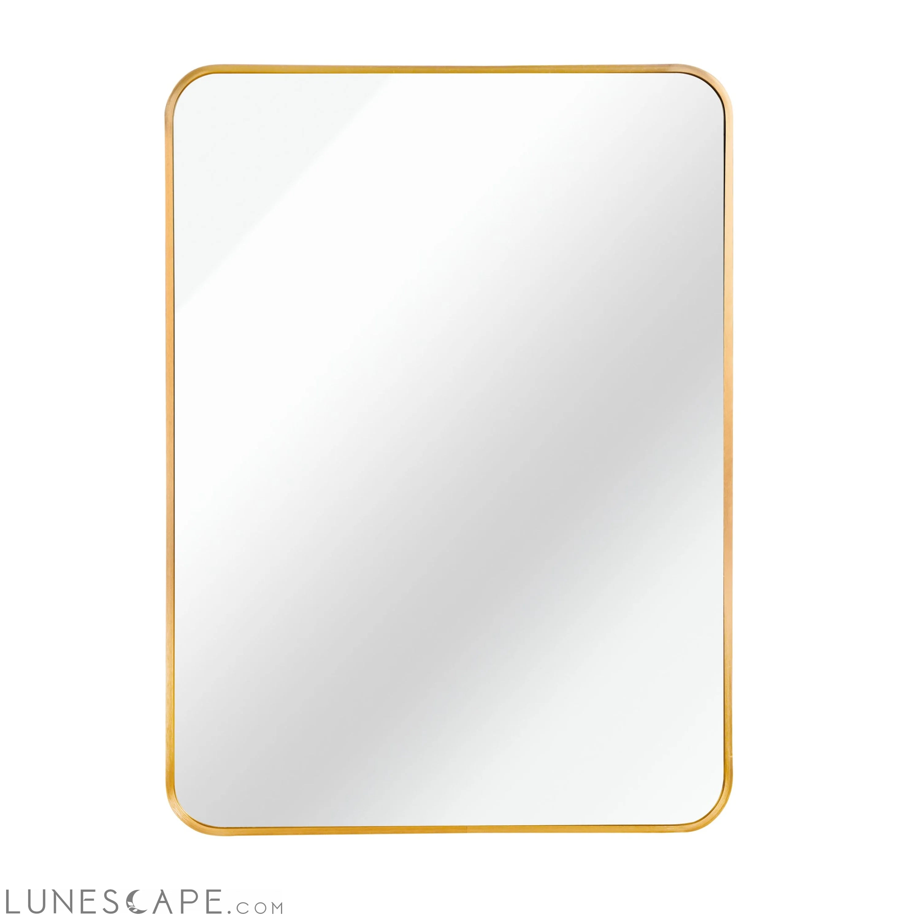 Gold 22 "x30" Rectangular Bathroom Wall Mirror LUNESCAPE
