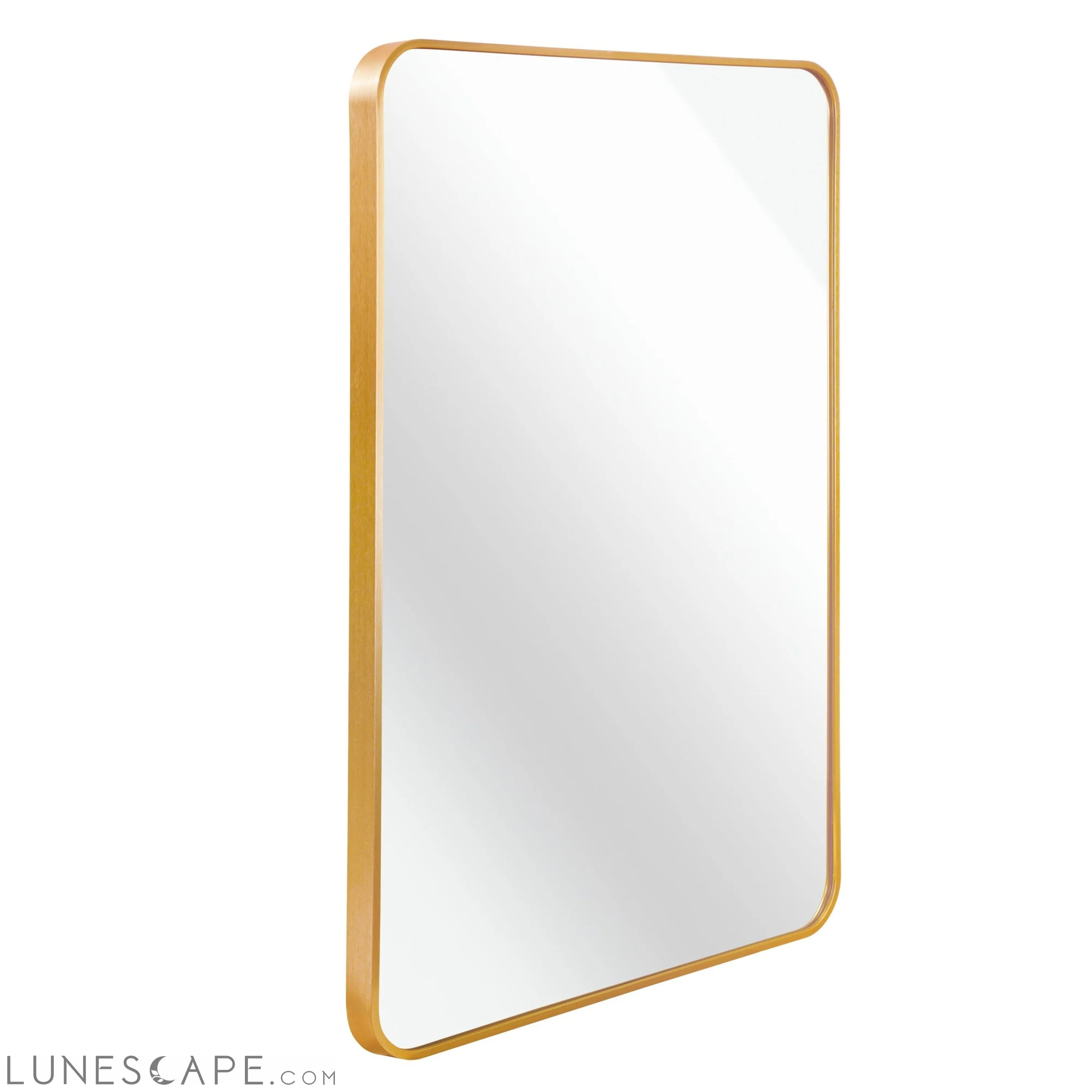 Gold 30 "x40" Rectangular Bathroom Wall Mirror LUNESCAPE