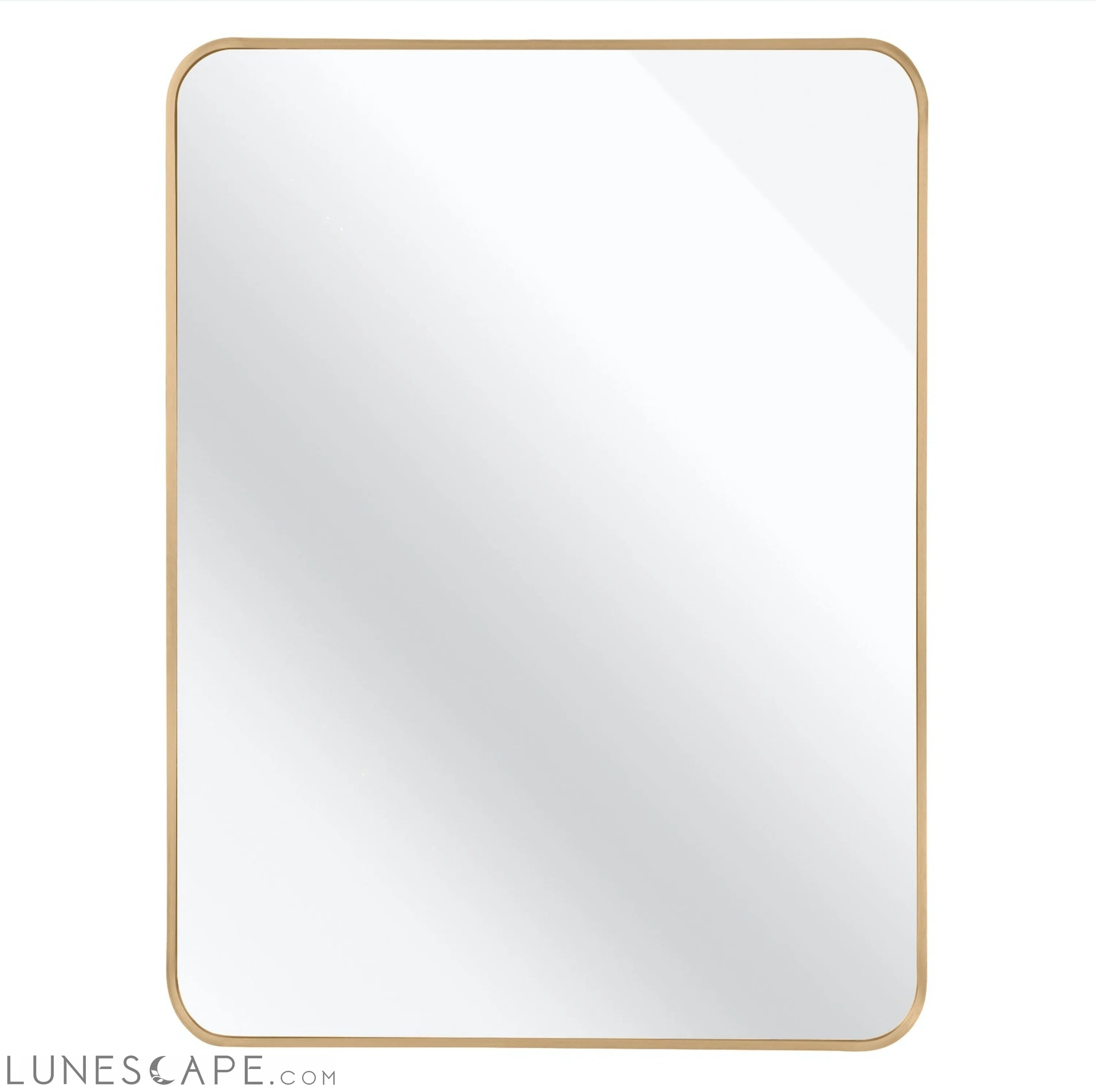 Gold 30 "x40" Rectangular Bathroom Wall Mirror LUNESCAPE