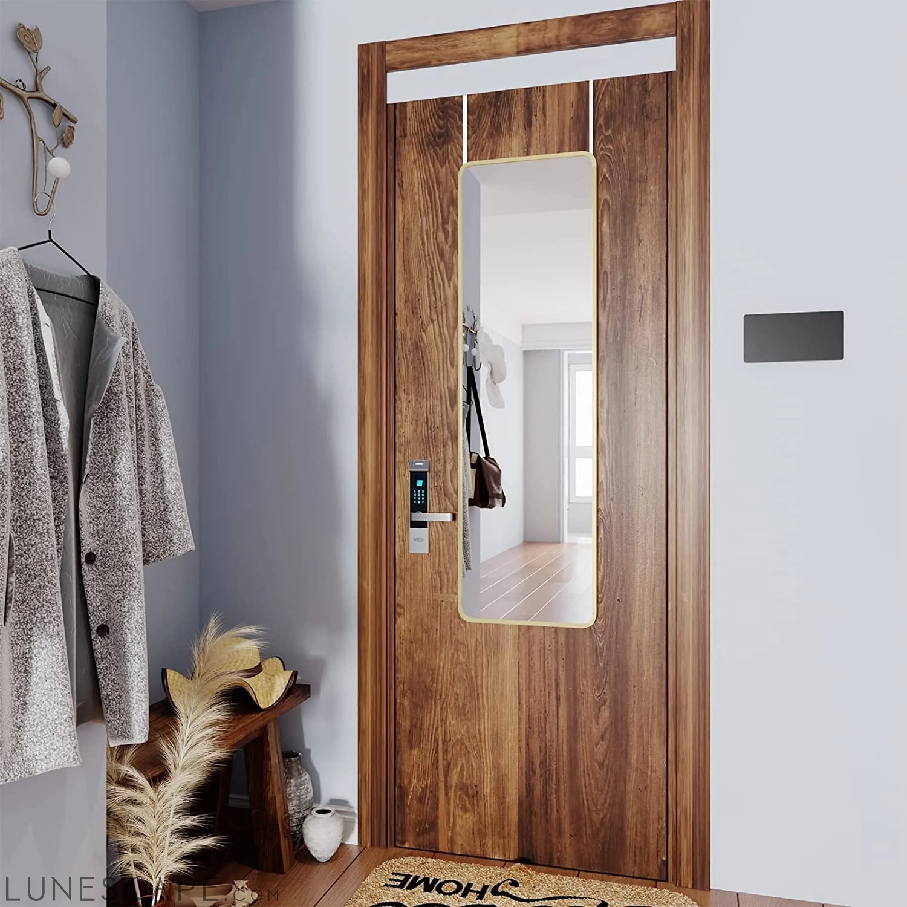 Gold Full Length Wall Mirror LUNESCAPE